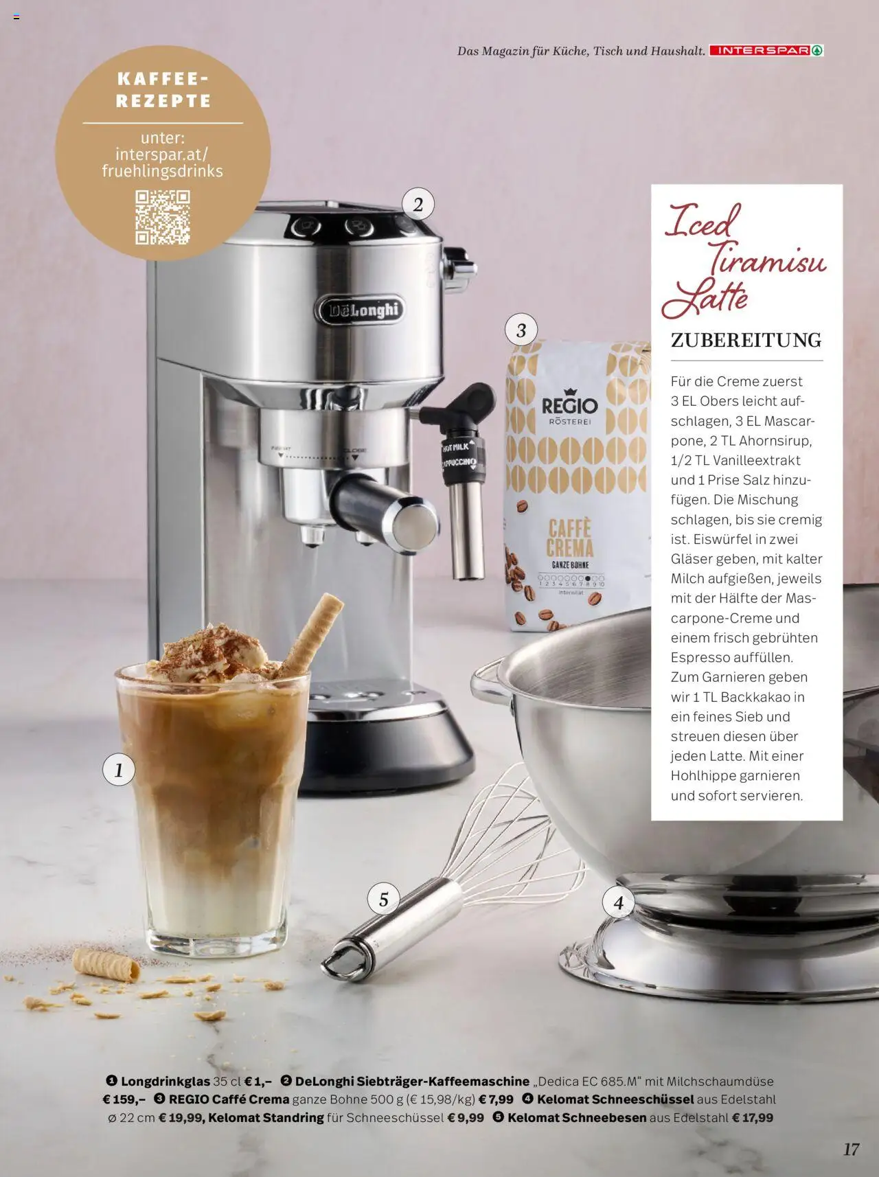 Interspar Mein Zuhause Magazin Frühling 2025 gültig ab 28.04.2025 | Seite: 17 | Produkte: Salz, Tisch, Milch, Creme
