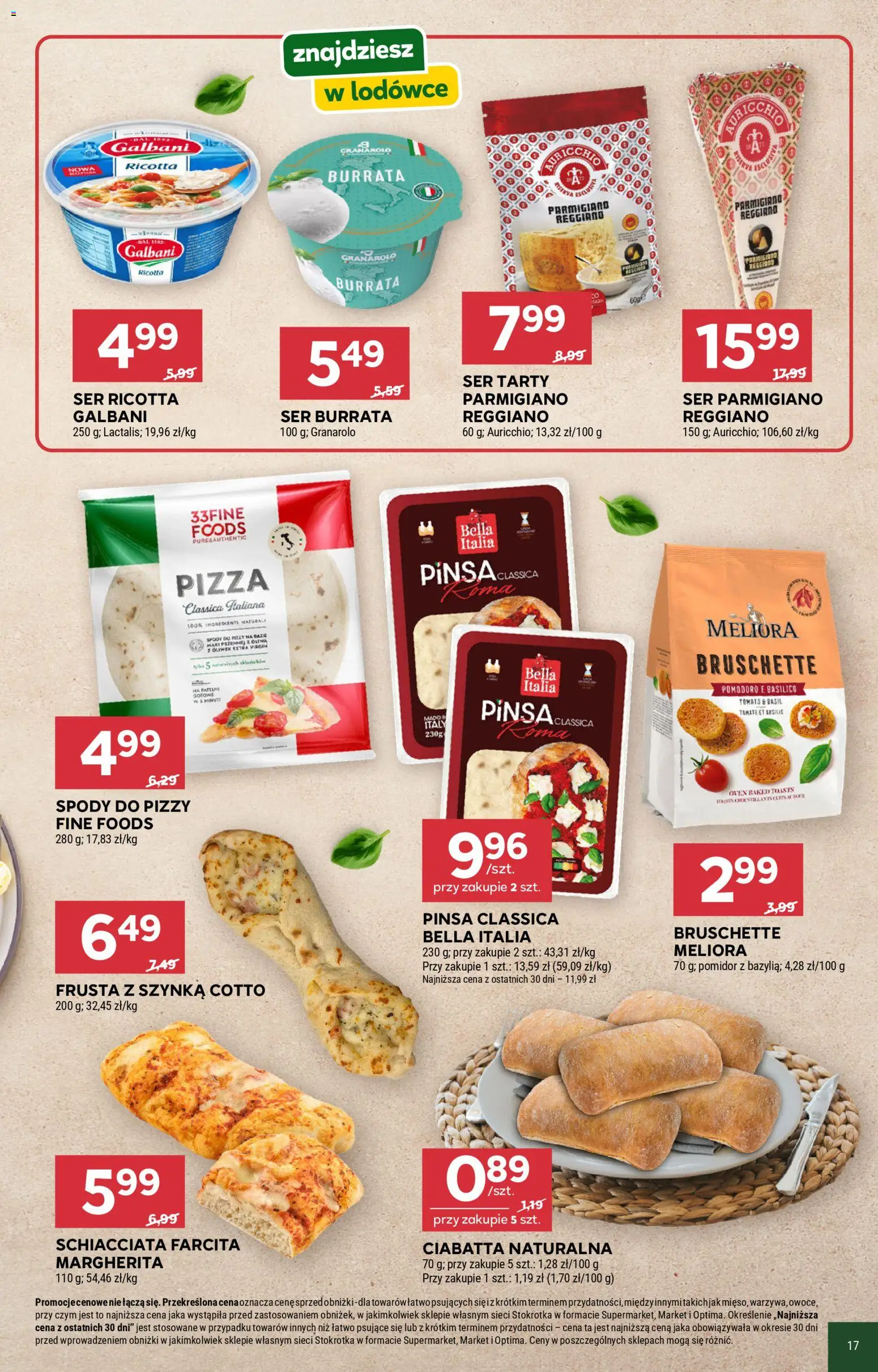 Stokrotka gazetka - Włochy od kuchni od 16.04.2026 | Strona: 2 | Produkty: Szynka, Pizza, Ciabatta, Ser ricotta