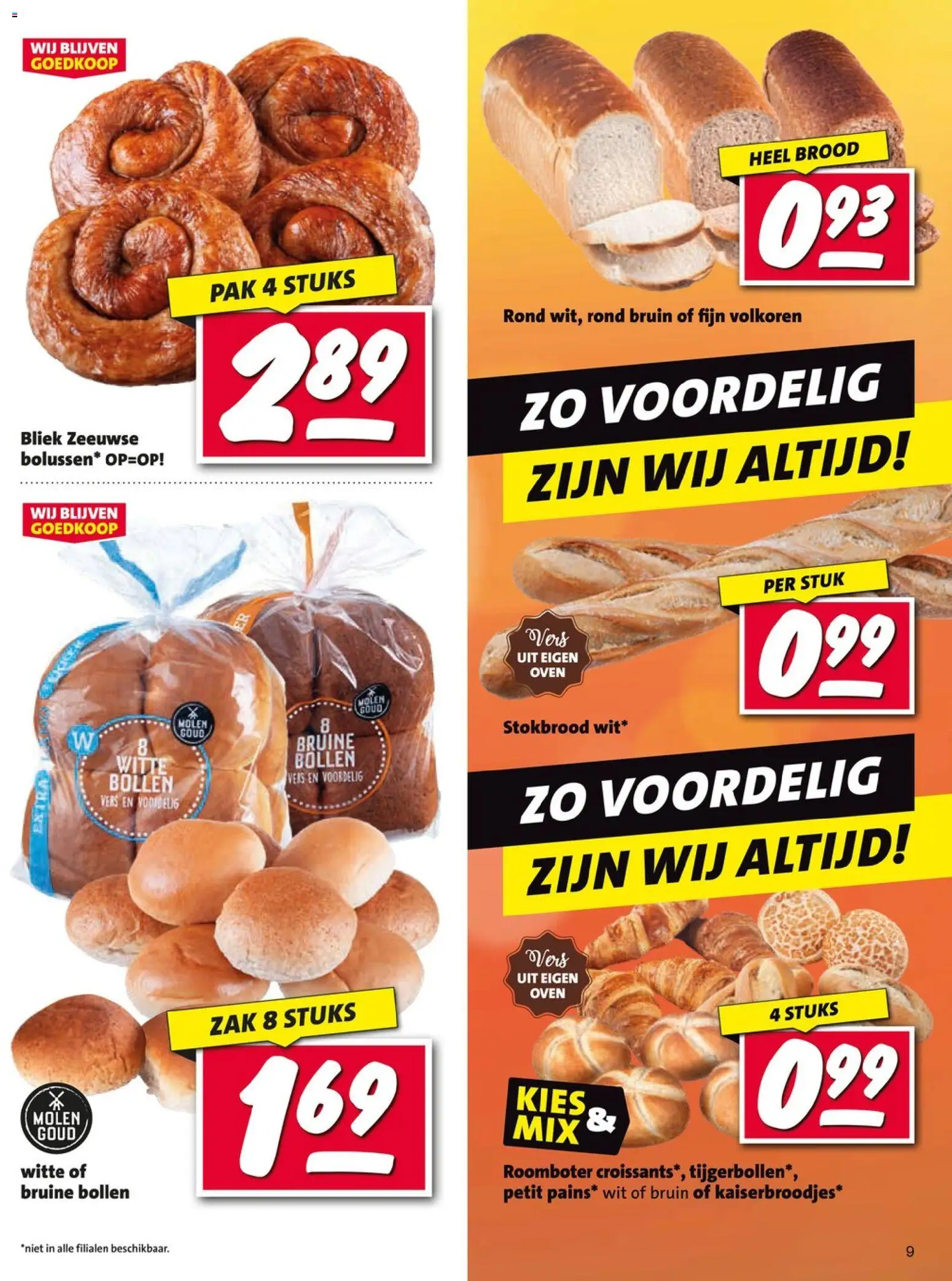 {H1} | Pagina: 9 | Producten: Roomboter, Stokbrood, Zak, Oven