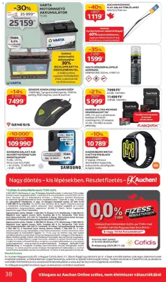 Auchan akciós ujság - amely érvényes a következő dátumtól: 11.09.2025 | Oldal: 38