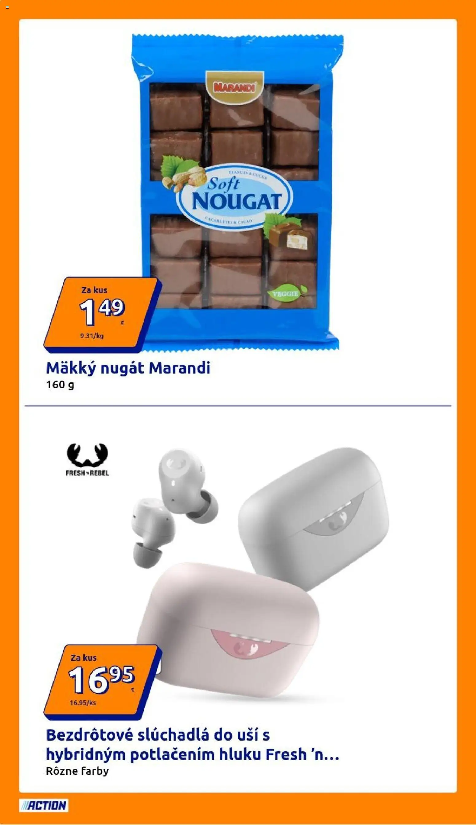 Nové Action akcie – leták je platný od 25.03.2026 | Strana: 8 | Produkty: Slúchadlá, Slúchadlá do uší