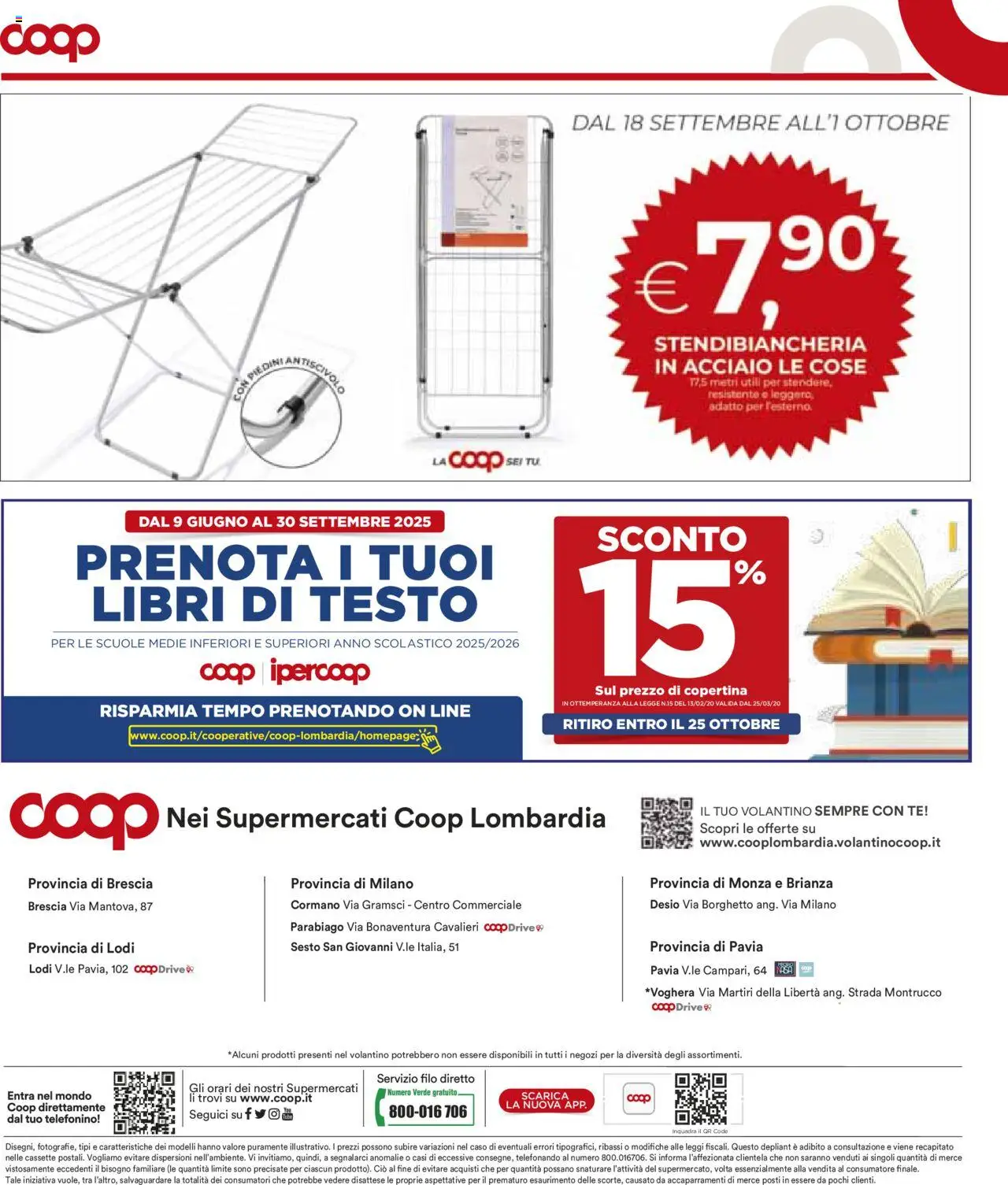 Volantino COOP del 18.09.2025 | Pagina: 26 | Prodotti: Tè, Stendibiancheria, Scivolo