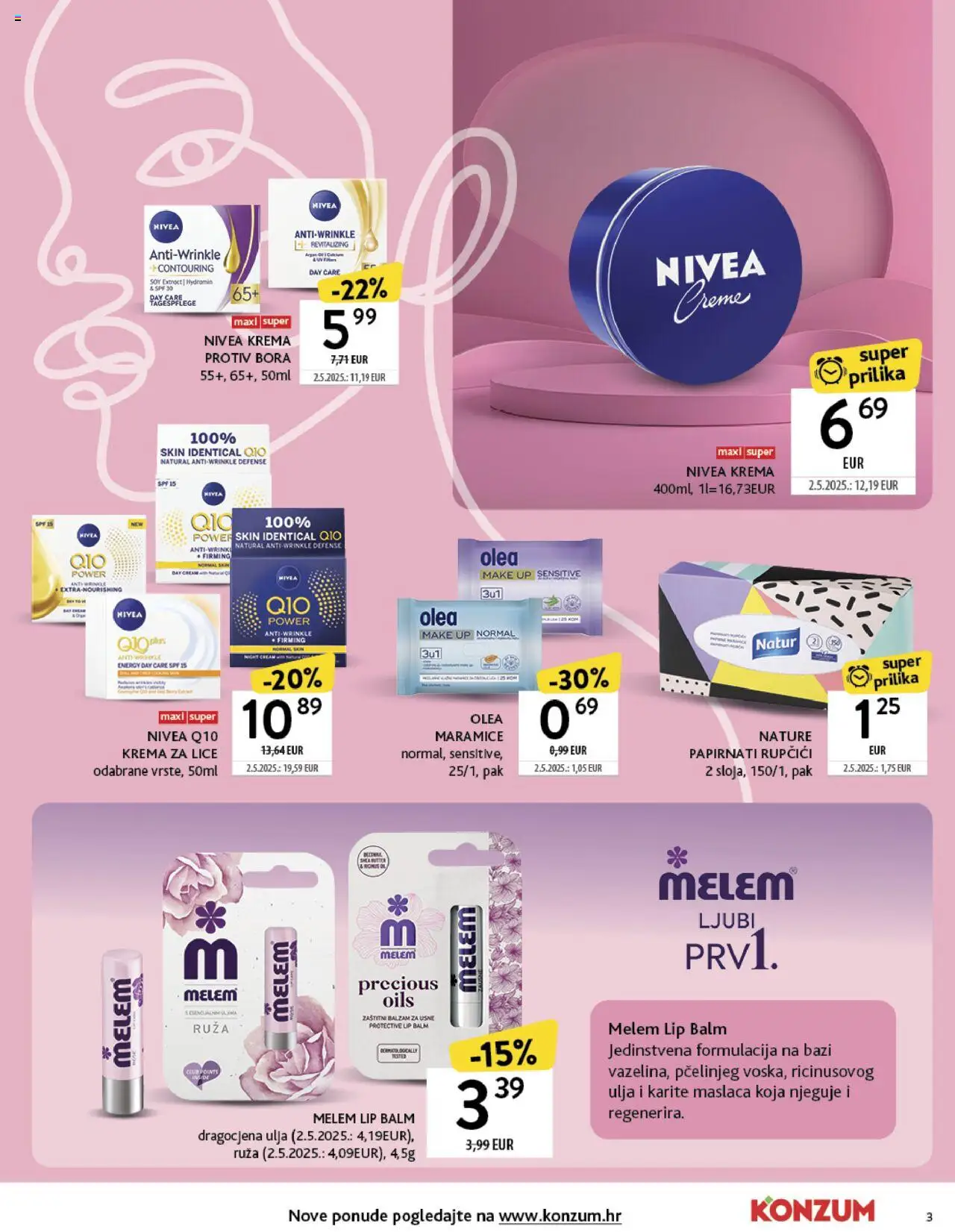 Konzum HR akciós ujság - amely érvényes a következő dátumtól: 22.09.2025 | Oldal: 3