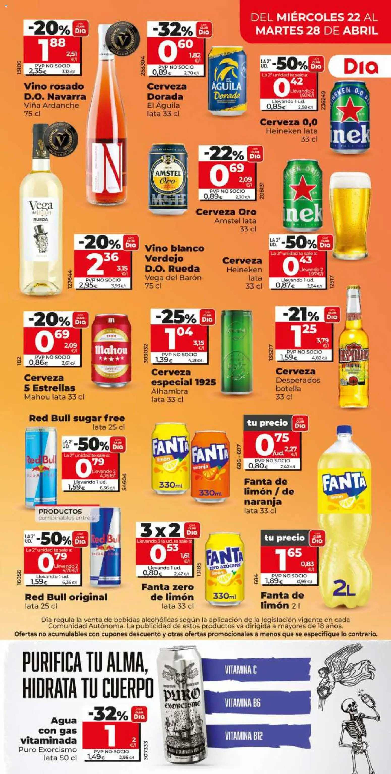 Dia - folleto Market │ válido desde el 22.04.2026 | Página: 11 | Productos: Vino rosado, Té, Παρμεζάνα, Σπανάκι