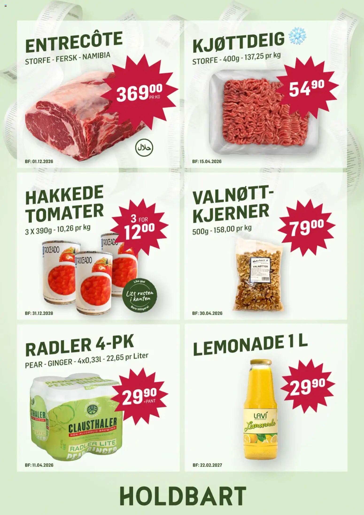 {H1} | Side: 7 | Produkter: Tomater, Speltbrød, Суміш дитяча, Valnøtter