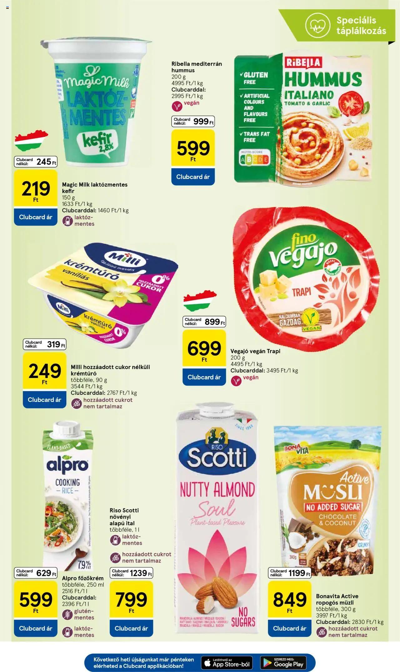 Tesco akciós ujság - amely érvényes a következő dátumtól: 28.08.2025 | Oldal: 9 | Termékek: Müzli, Mandula, Vegán, Cukor