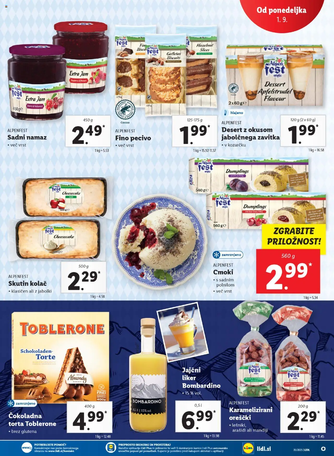 Lidl katalog │ velja od 28.08.2025 | Stran: 55 | Izdelki: Kolač, Mandlji, Torta, Namaz
