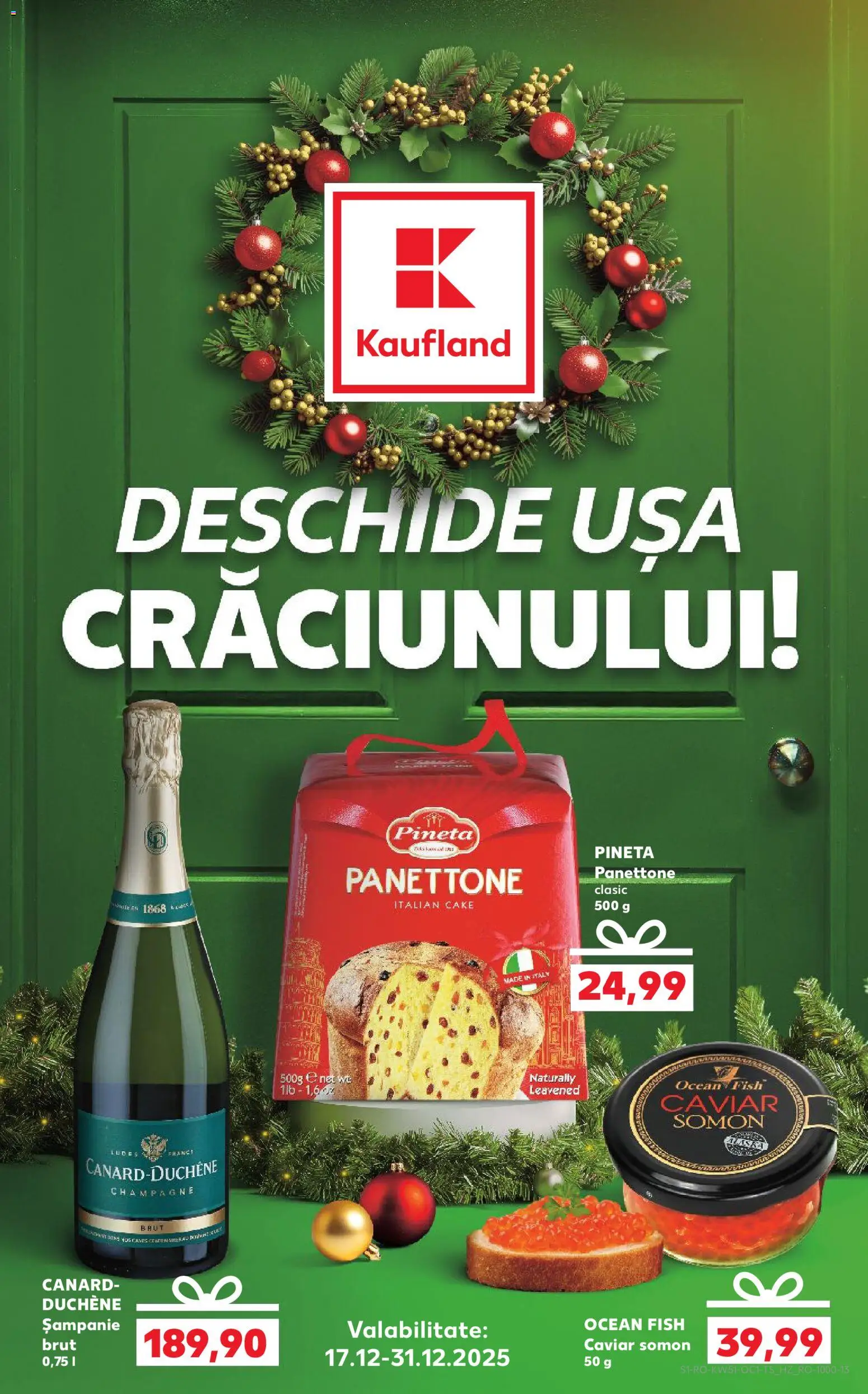 Noul catalog Kaufland – valabil de la 17.12.2025 | Pagină: 1 | Produse: Ușă