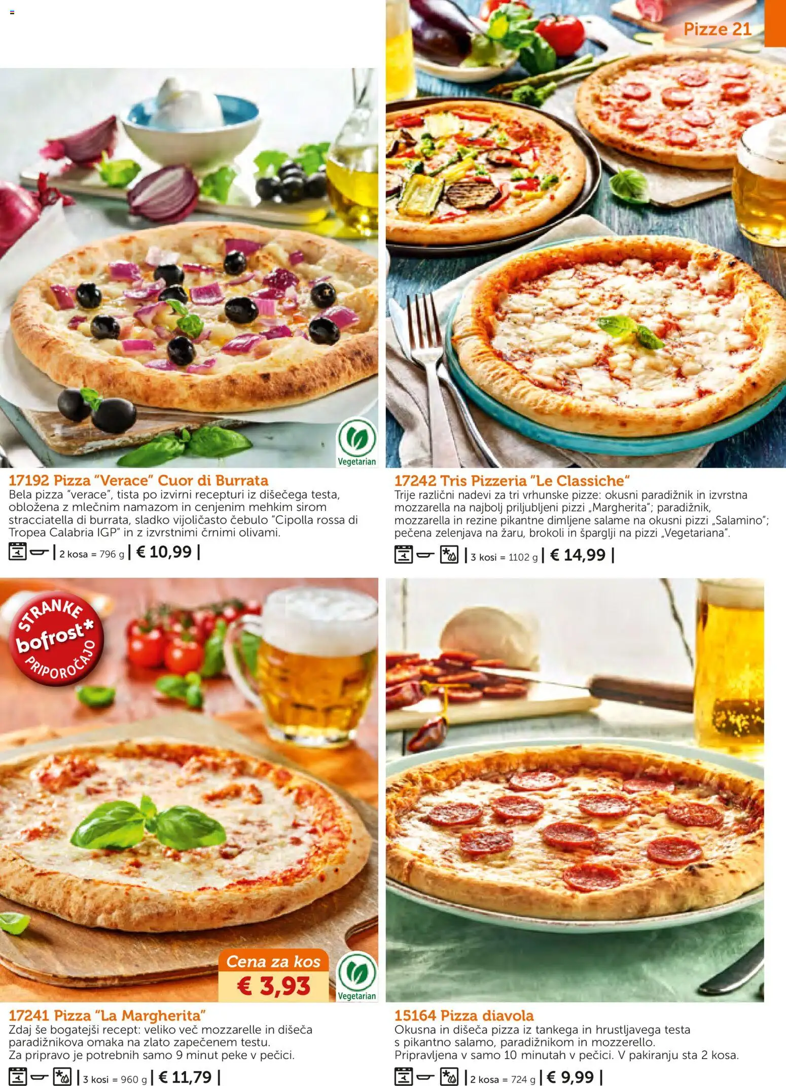 Novi Bofrost katalog ponudbe – veljaven od 01.11.2025 | Stran: 21 | Izdelki: Kos, Paradiznik, Zelenjava, Omaka
