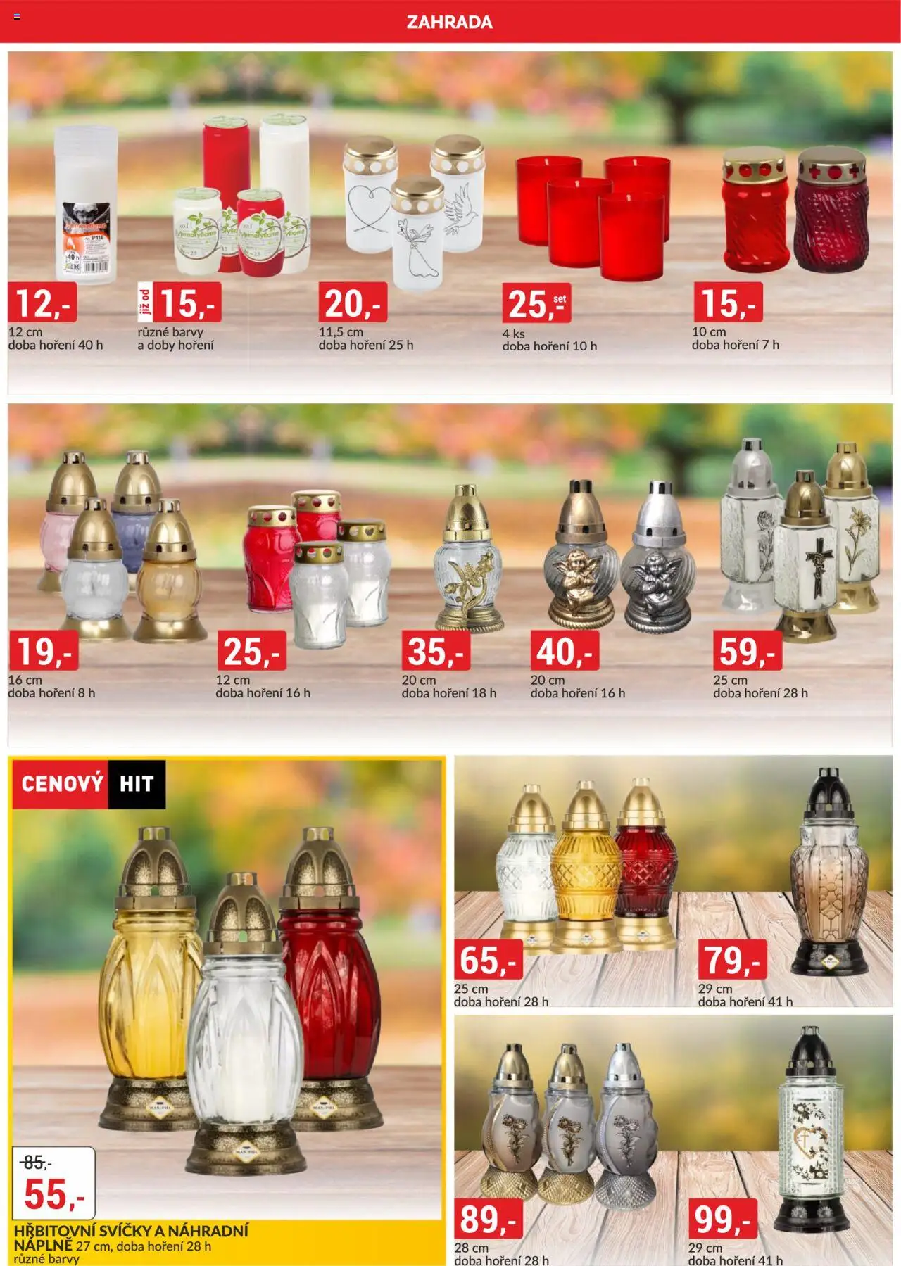 BAUMAX leták od 01.10.2025 | Strana: 50 | Produkty: Zahrada, Hřbitovní svíčky, Svíčky, Barvy