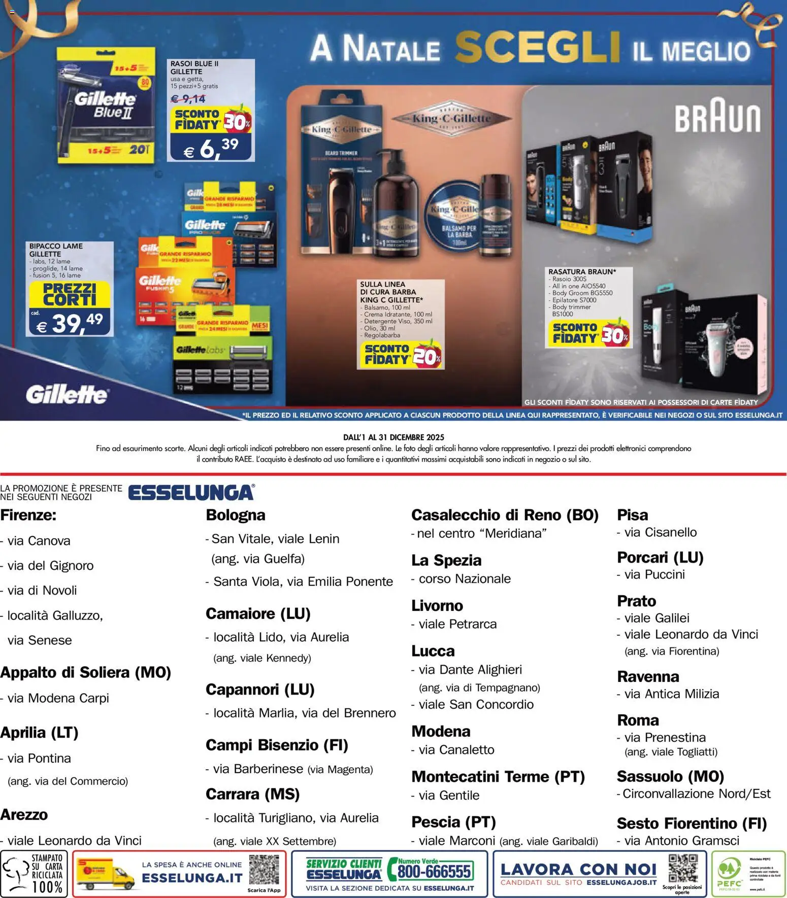 Volantino Esselunga S del 01.12.2025 | Pagina: 16 | Prodotti: Balsamo, Rasoio, Regolabarba, Epilatore