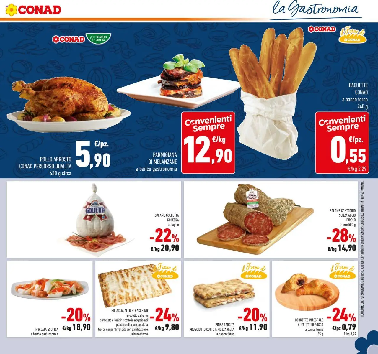 Volantino Conad del 10.09.2025 | Pagina: 19 | Prodotti: Cornetto, Aglio, Croissant, Forno