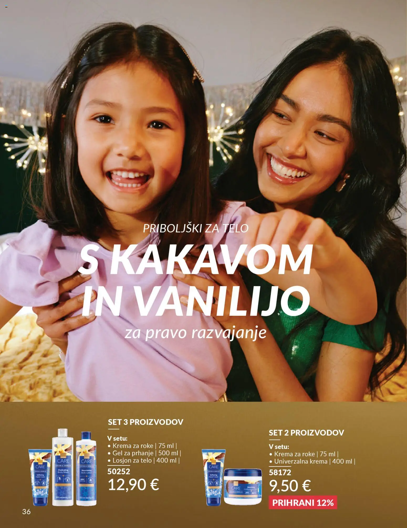 Novi Avon katalog ponudbe – veljaven od 01.10.2025 | Stran: 36 | Izdelki: Univerzalna krema, Gel za prhanje, Krema, Krema za roke