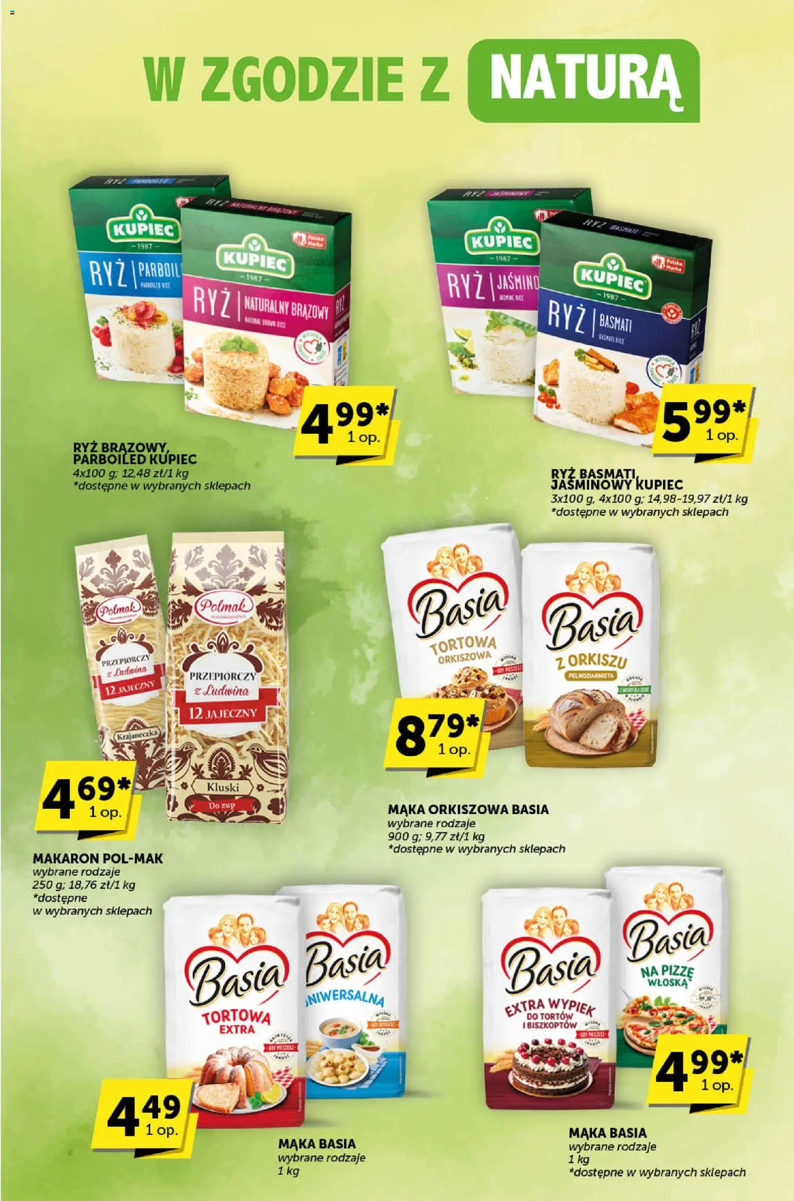 Euro Sklep Gazetka - Katalog od 27.12.2025 | Strona: 10 | Produkty: Mąka basia, Ryż, Makaron, Mąka orkiszowa