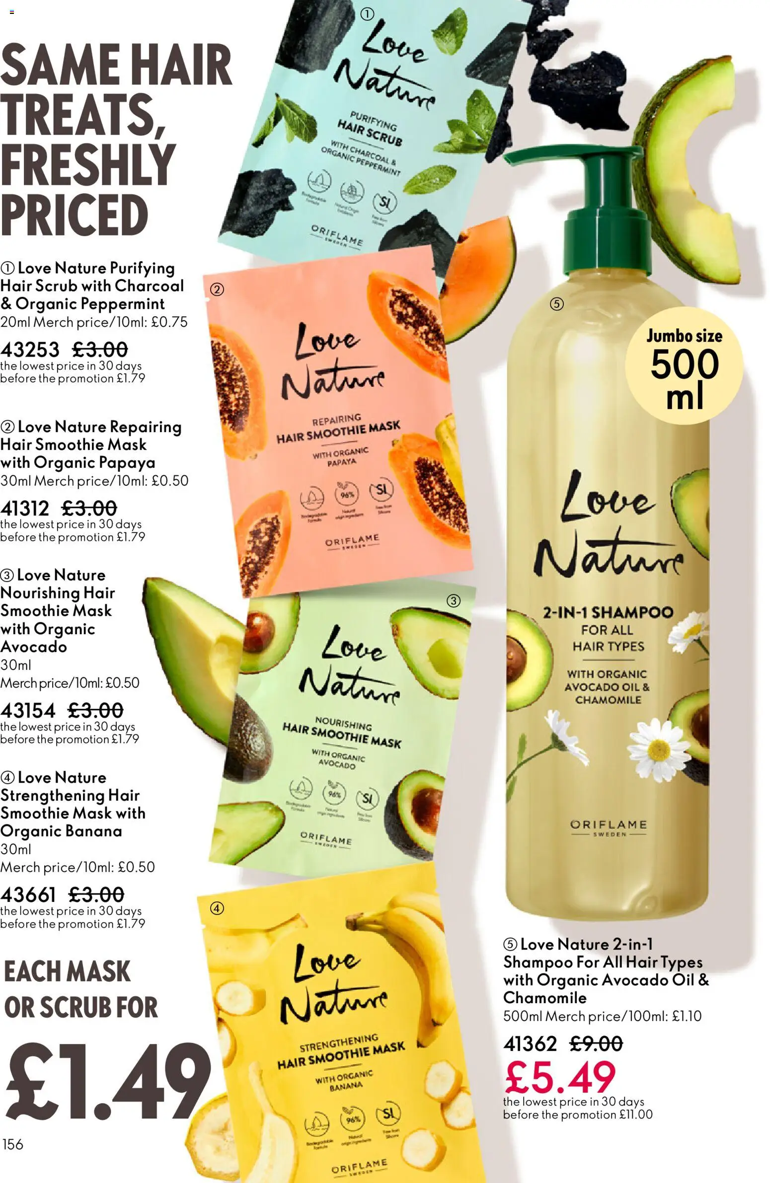 {H1} | Page: 156 | Products: Shampoo, Mask, Accessoires tir à l’Arc, Oil