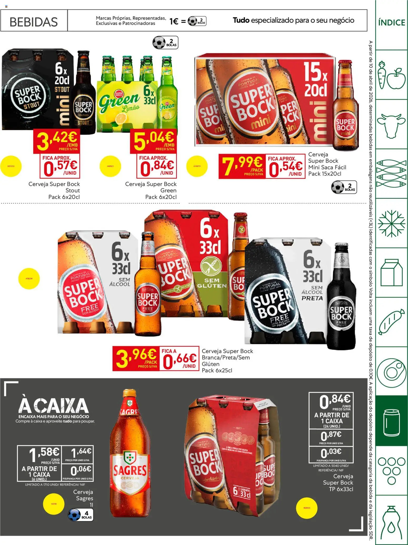 Recheio - Horeca Bons Negócios Madeira │ válido de 14.04.2026 | Página: 25 | Produtos: Super bock, Caixa, Cerveja, Bebida