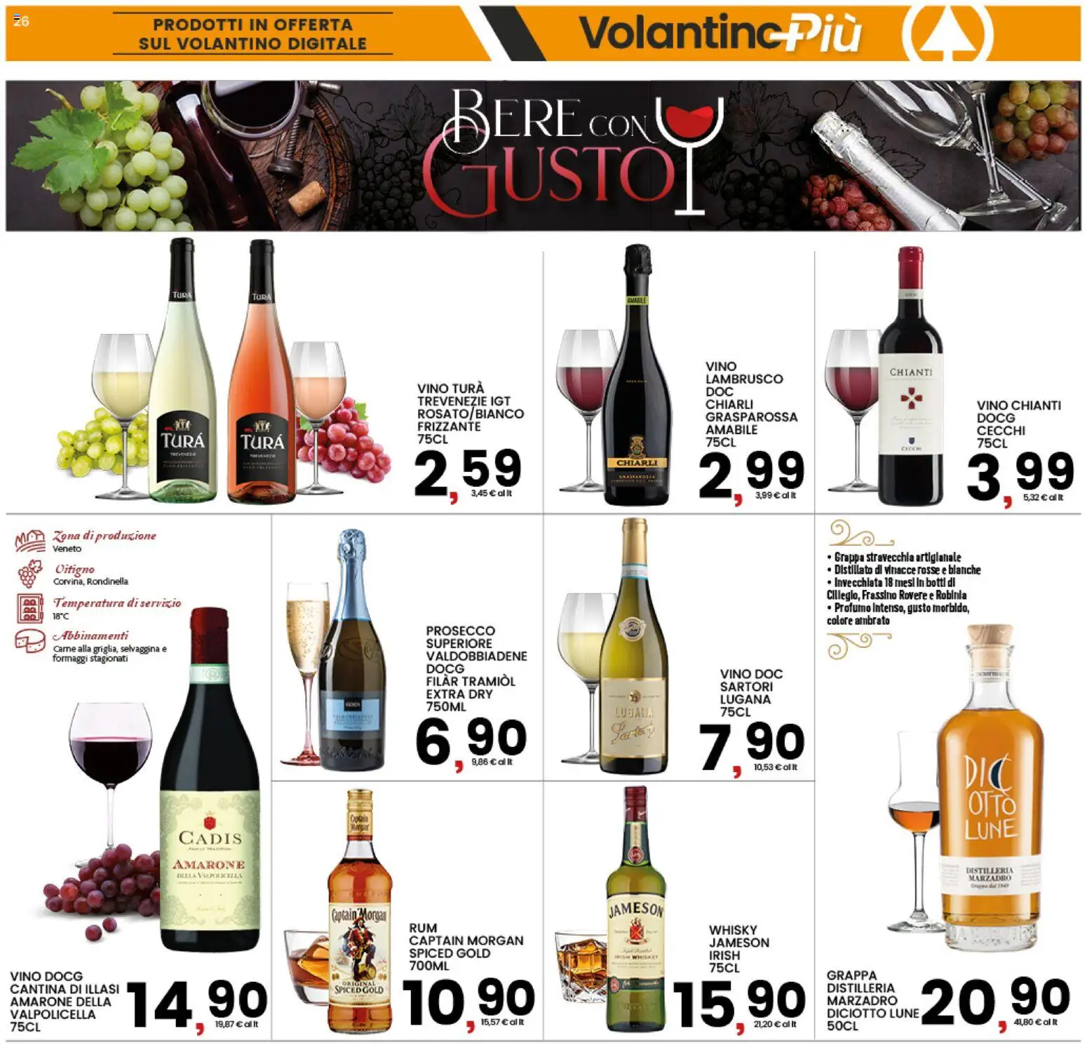 Volantino Interspar del 23.02.2026 | Pagina: 26 | Prodotti: Prosecco, Vino, Grappa, Profumo