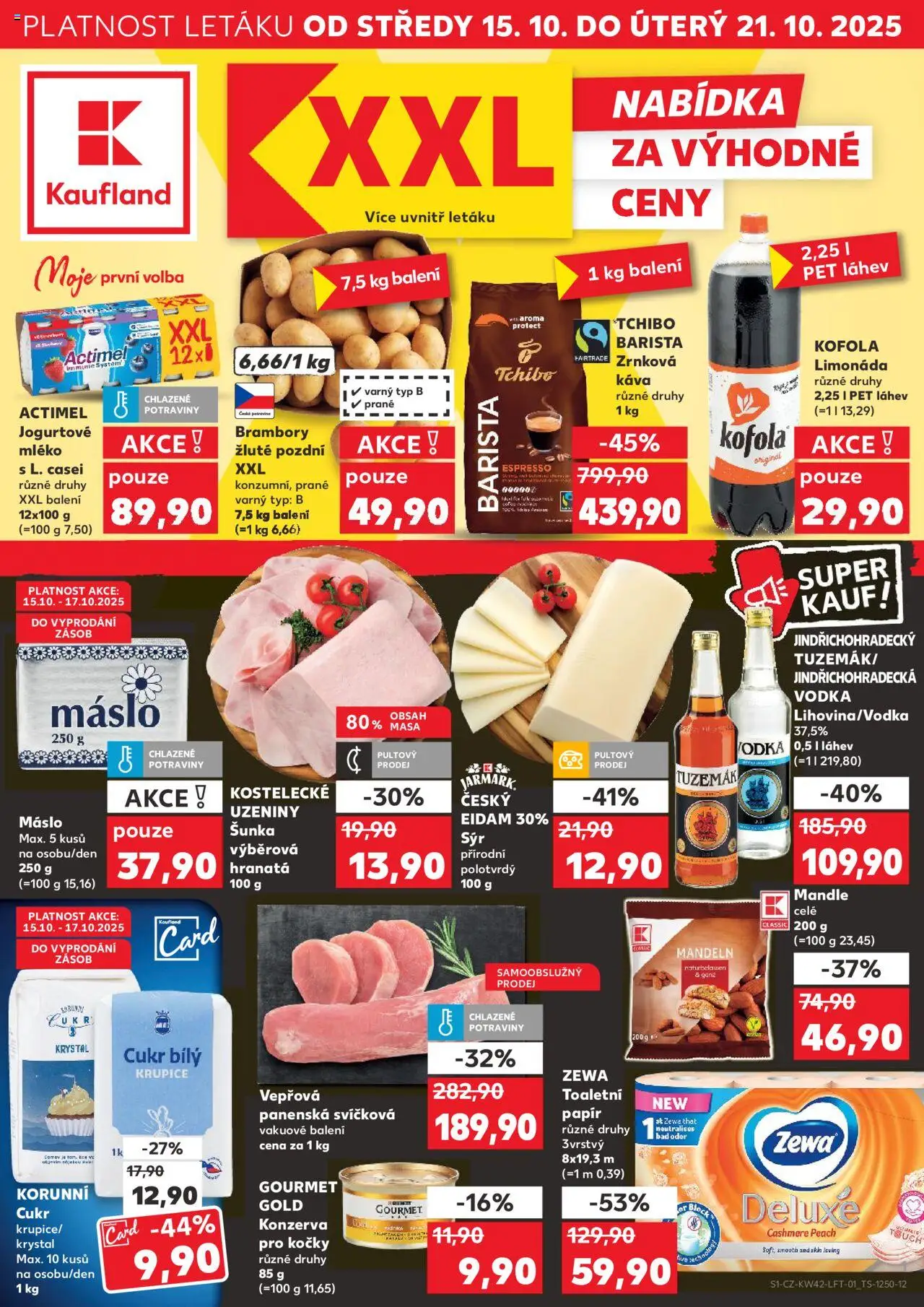 Kaufland leták - Kolín od 15.10.2025 | Strana: 1 | Produkty: Limonáda, Káva, Zewa, Kofola