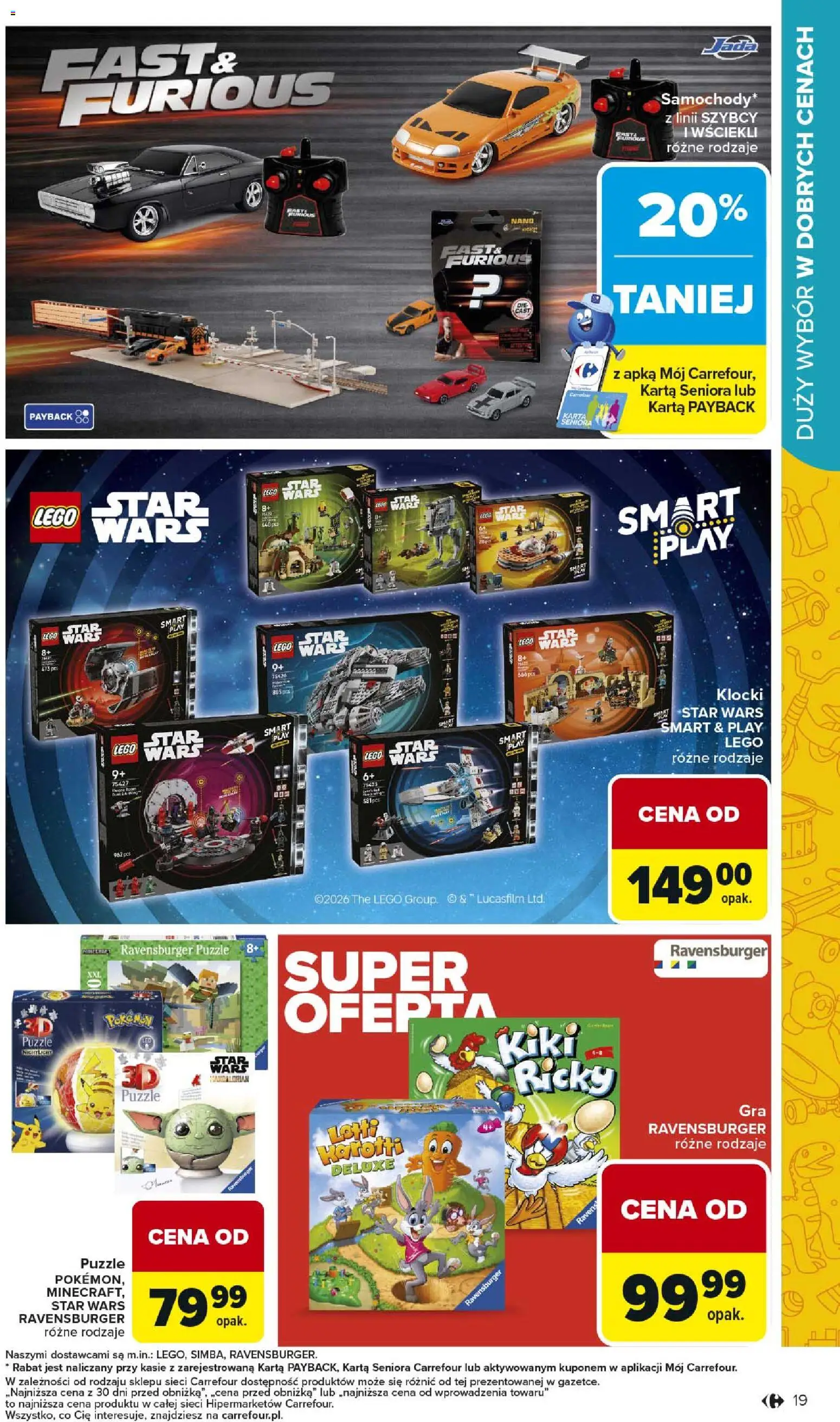 Carrefour gazetka - Łap super okazje od 02.03.2026 | Strona: 19 | Produkty: Karta, Lego