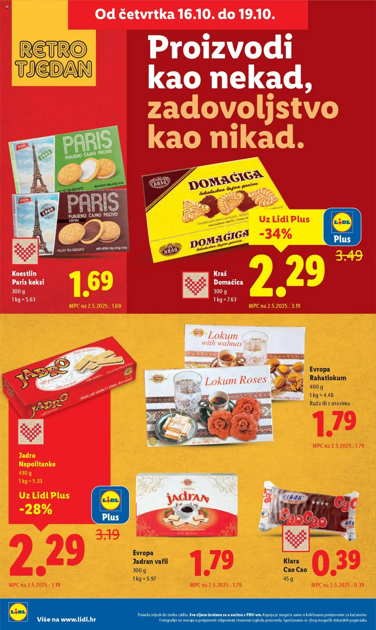 Lidl katalog | vrijedi od 13.10.2025 | Stranica: 66 | Proizvodi: Keksi, Napolitanke, Vafli, Pecivo