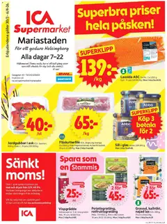 ICA Supermarket - Helsingborg - Förhandsvisning av reklamblad från butik ICA Supermarket aktuell från 30.03.2026