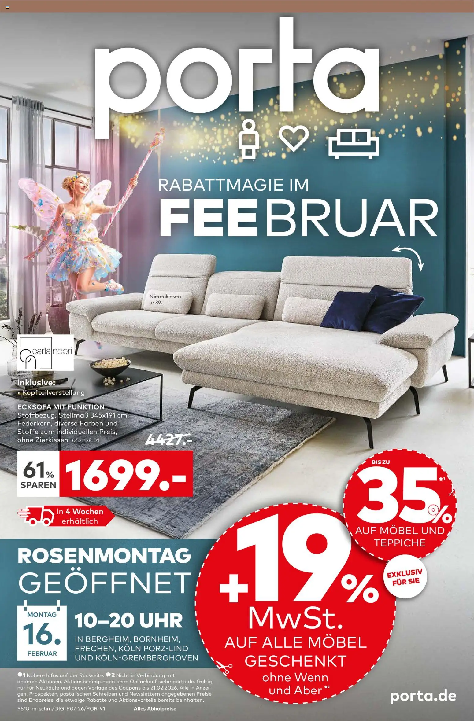 Porta! Prospekt Bergheim-Zieverich – gültig ab 08.02.2026 | Seite: 1