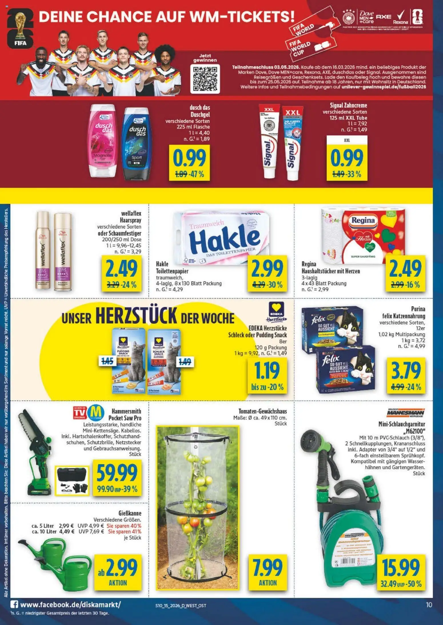 Diska - Diska Angebote Bayern KW15 – gültig ab 07.04.2026 | Seite: 10 | Produkte: Haarspray, Duschgel, Wasser, Duschdas