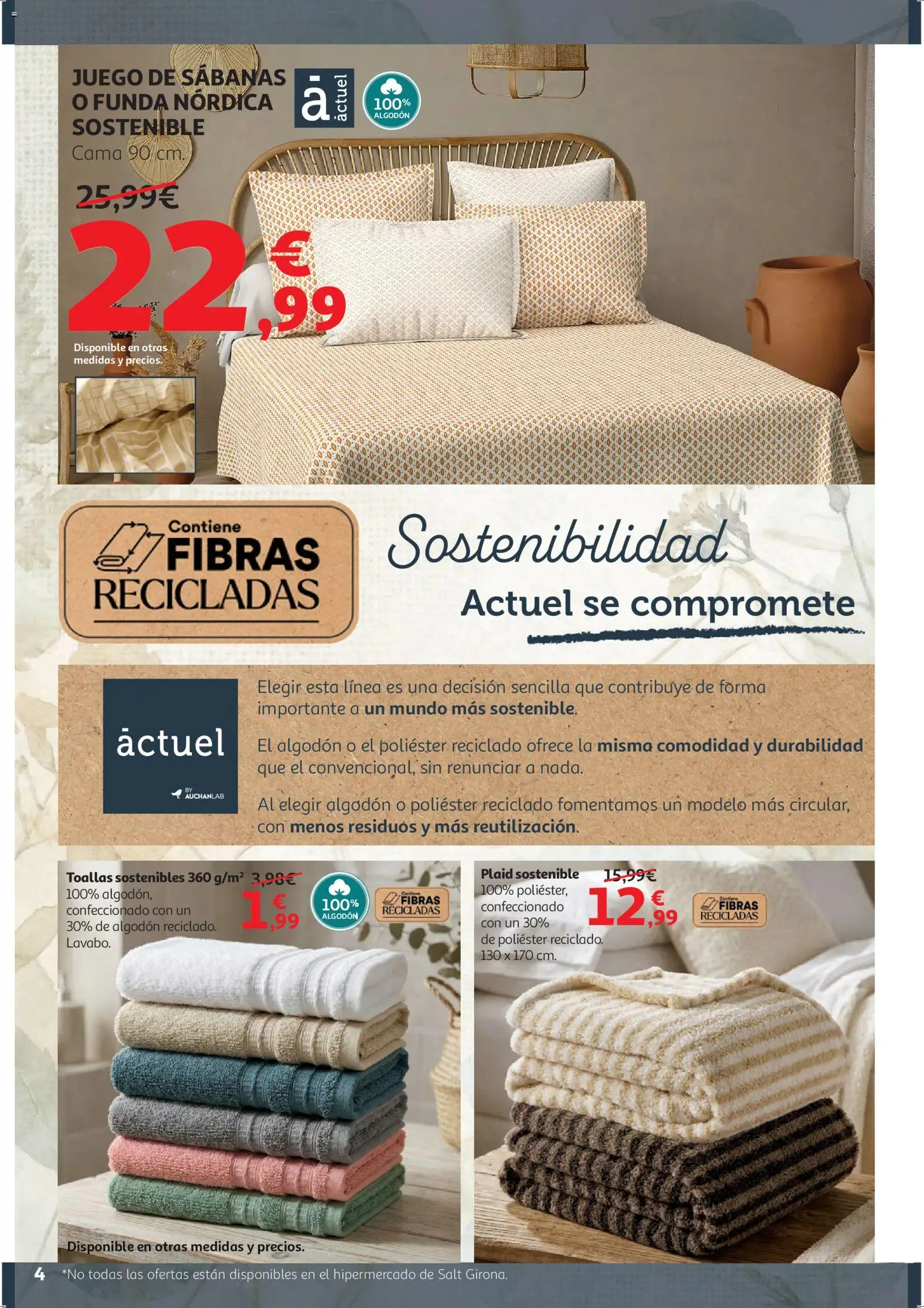 Alcampo - HP Blanco │ válido desde el 09.01.2026 | Página: 4 | Productos: Juego de sábanas, Funda, Cama