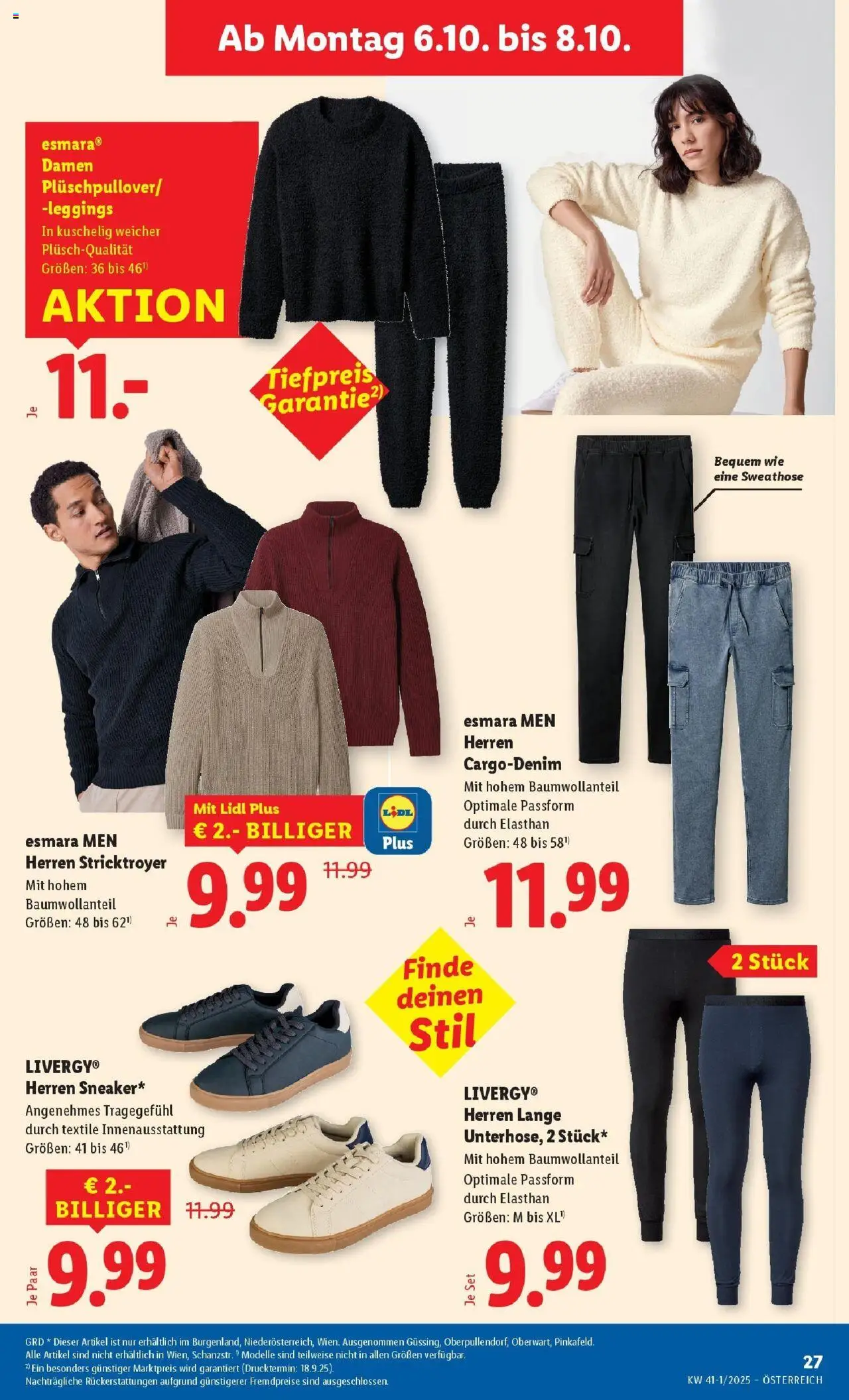Lidl Flugblatt - Wien, Langenzersdorf, Zwettl gültig ab 02.10.2025 | Seite: 29 | Produkte: Leggings