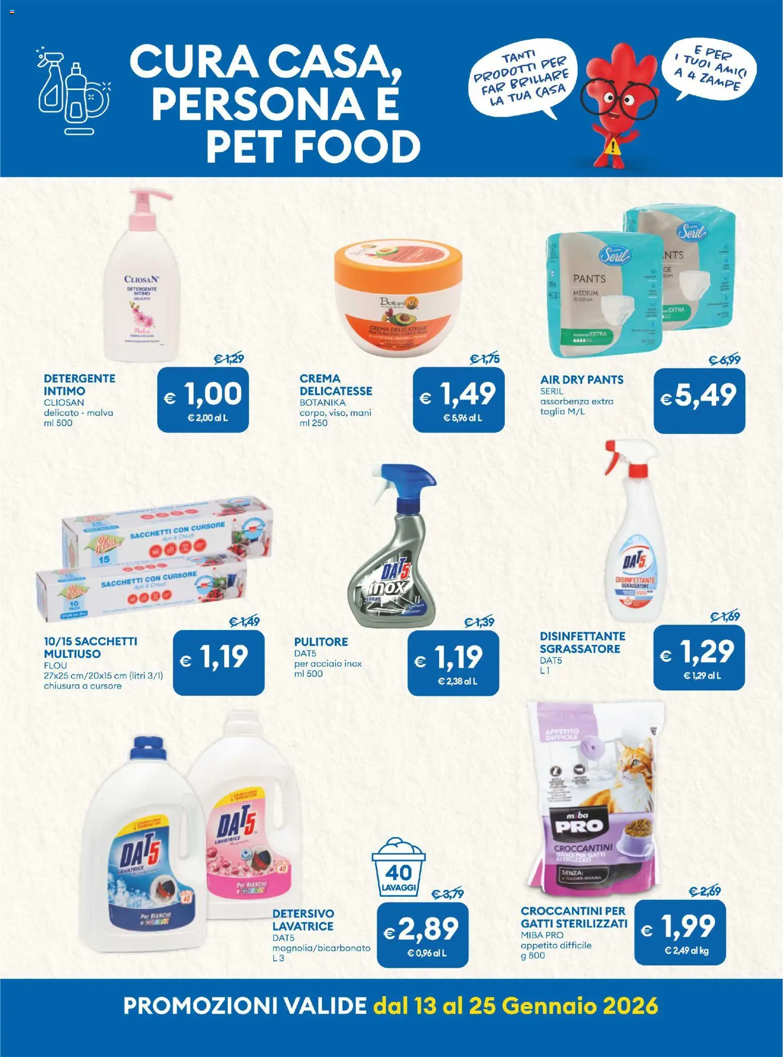 Volantino MD Discount del 13.01.2026 | Pagina: 20 | Prodotti: Crema, Detergente intimo, Detergente, Lavatrice