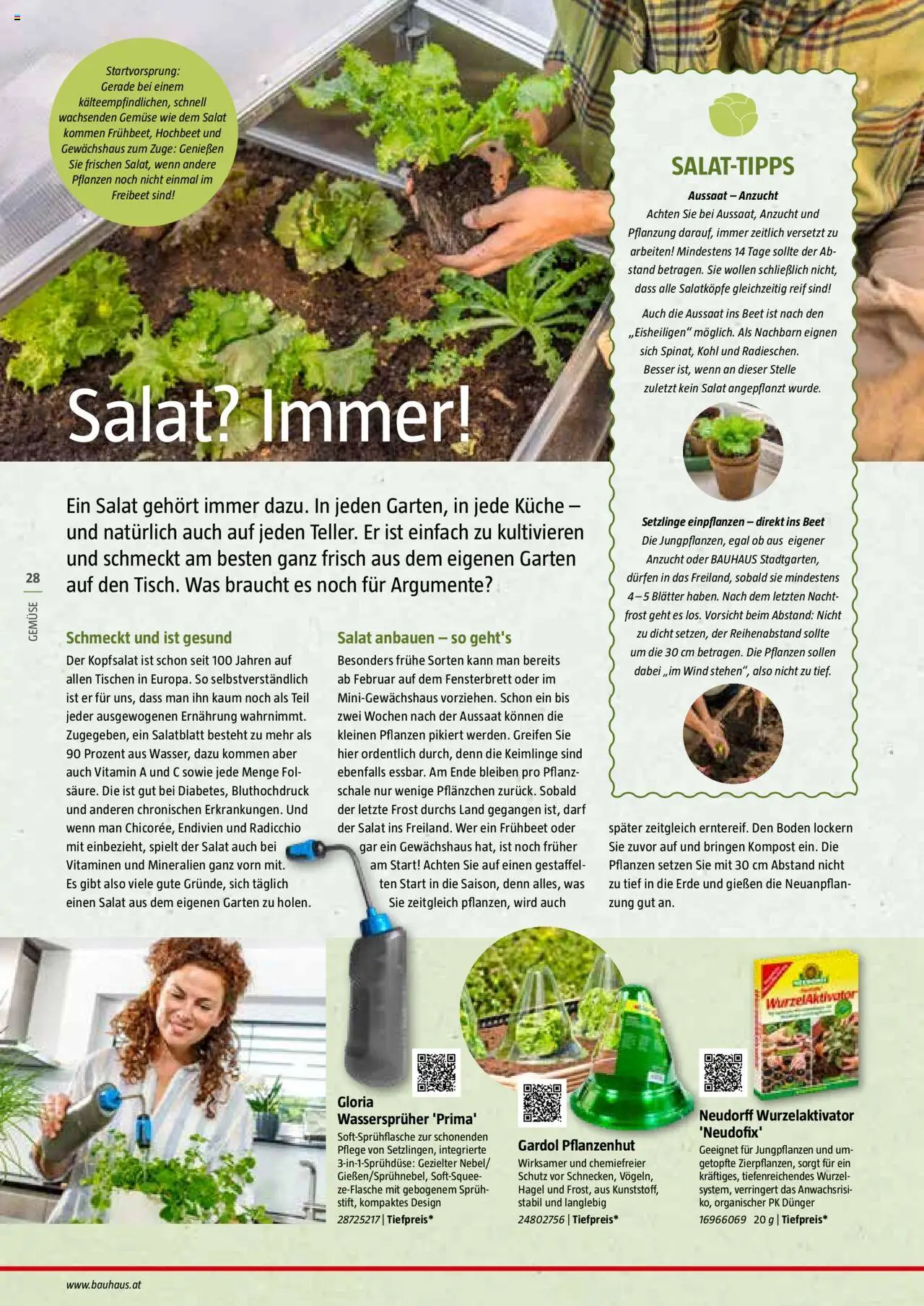 Bauhaus Reiche Ernte Magazin 2025 gültig ab 01.07.2025 | Seite: 28 | Produkte: Salat, Gemüse