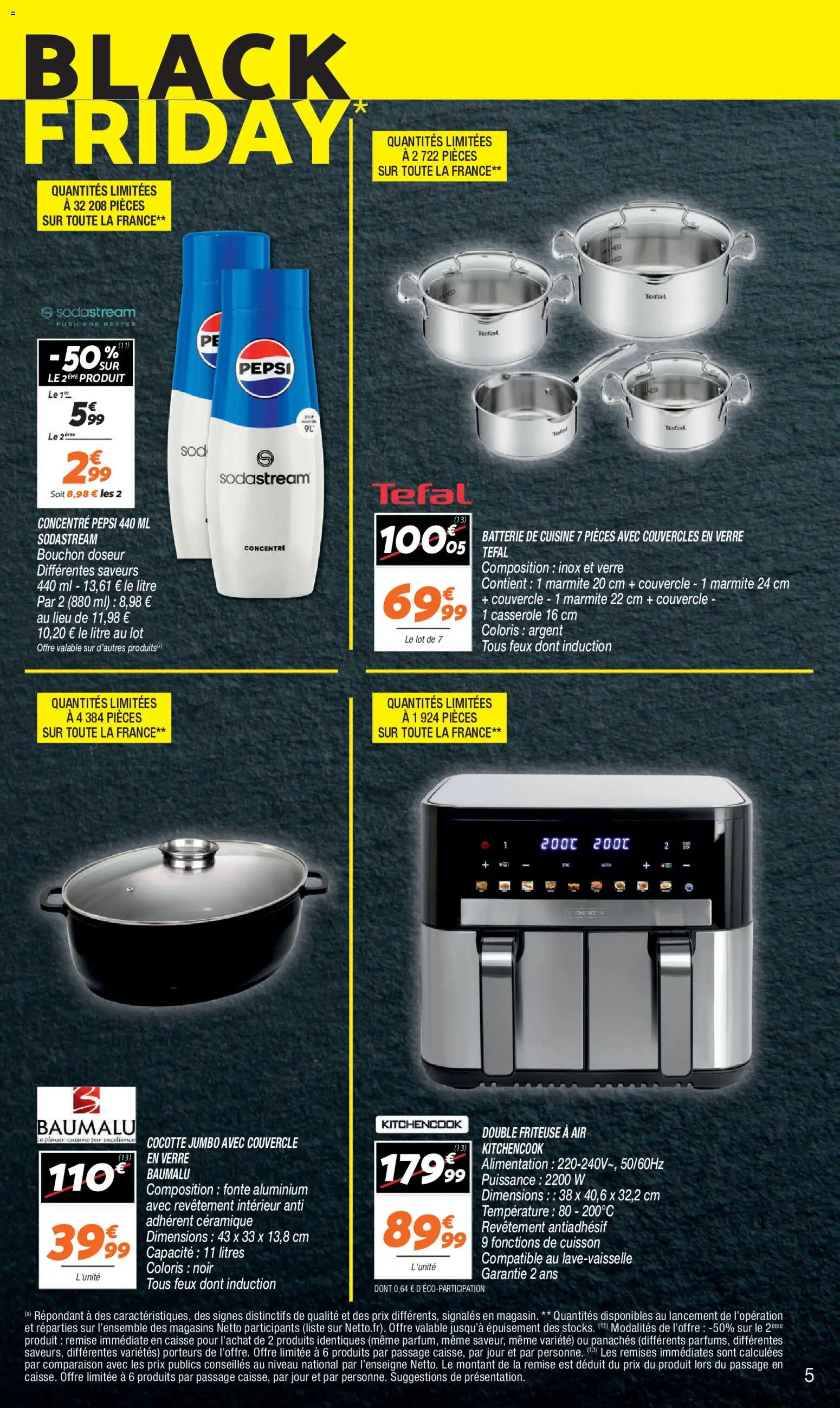 {H1} | Page: 5 | Produits: Sodastream, Casserole, Batterie, Tefal