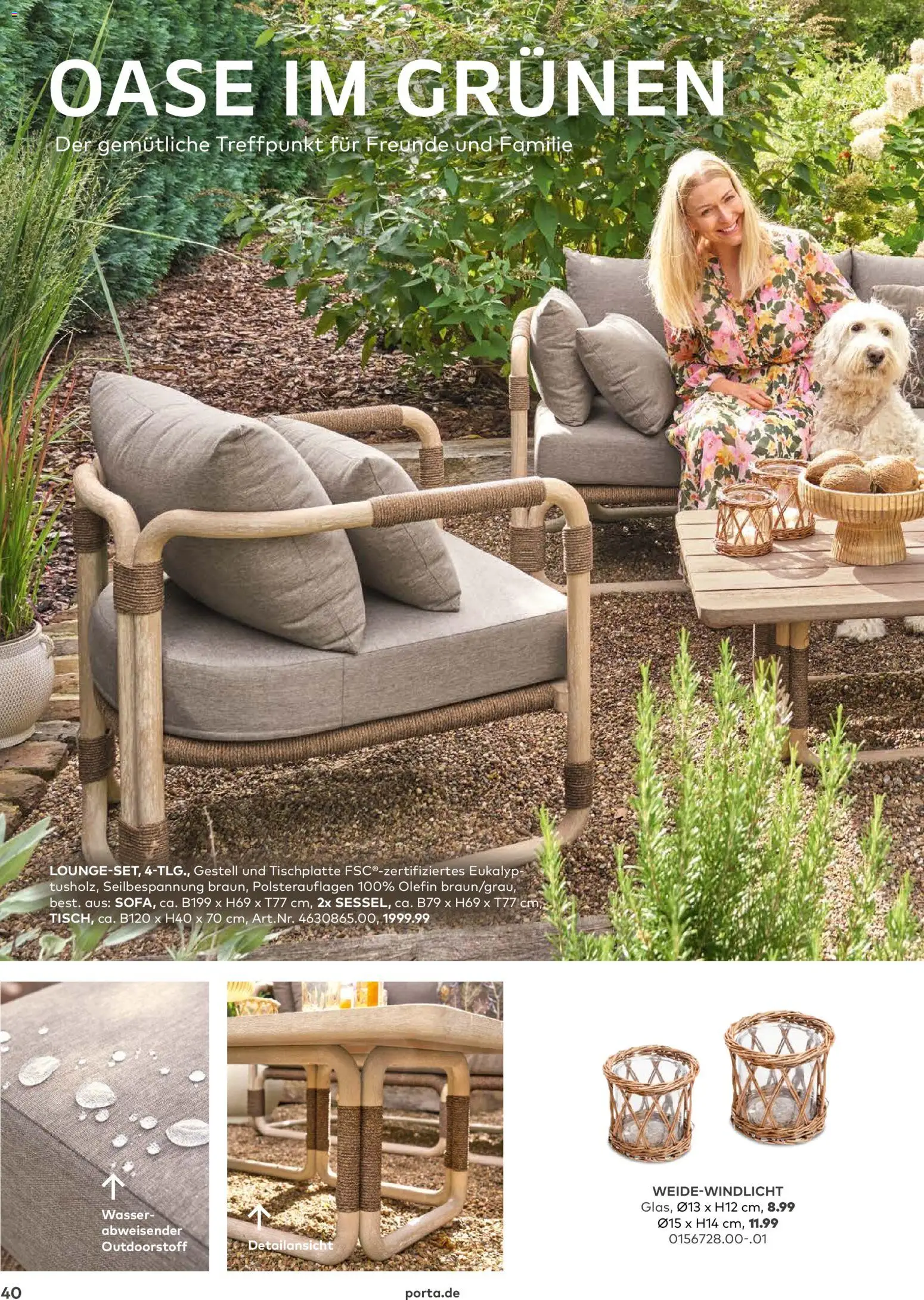 Porta! Gartenmöbel Katalog – gültig ab 01.03.2026 | Seite: 40 | Produkte: Wasser