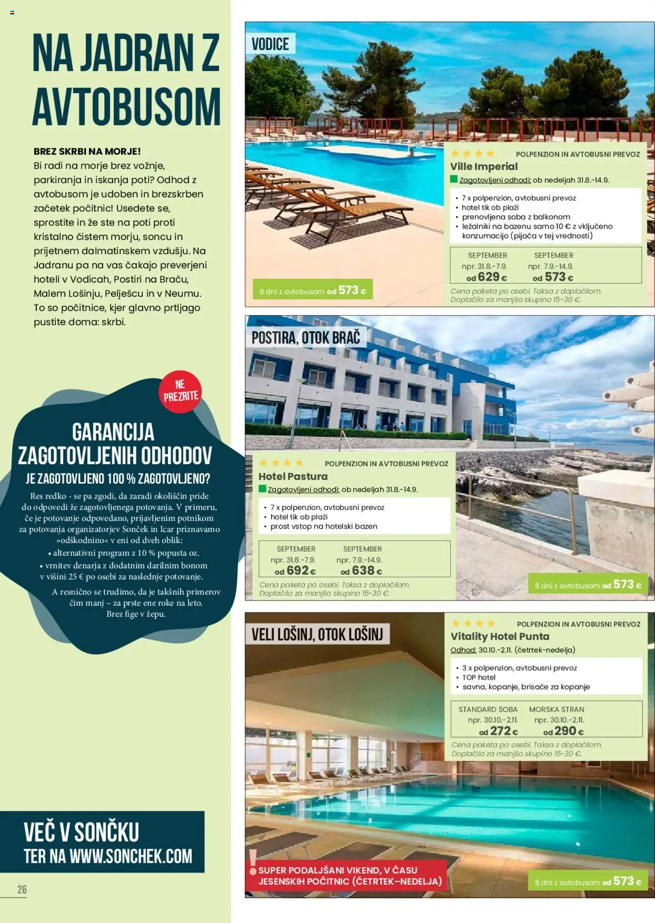 Sonček katalog potovanja │ velja od 19.06.2025 | Stran: 26 | Izdelki: Bazen