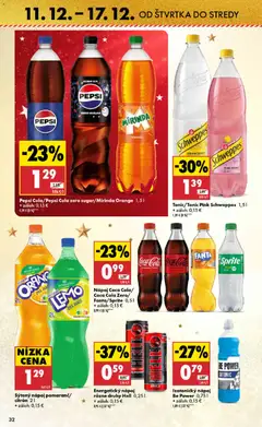 Biedronka leták platný od 11.12.2025 | Strana: 32 | Produkty: Coca cola, Pepsi, Mirinda, Energetický nápoj