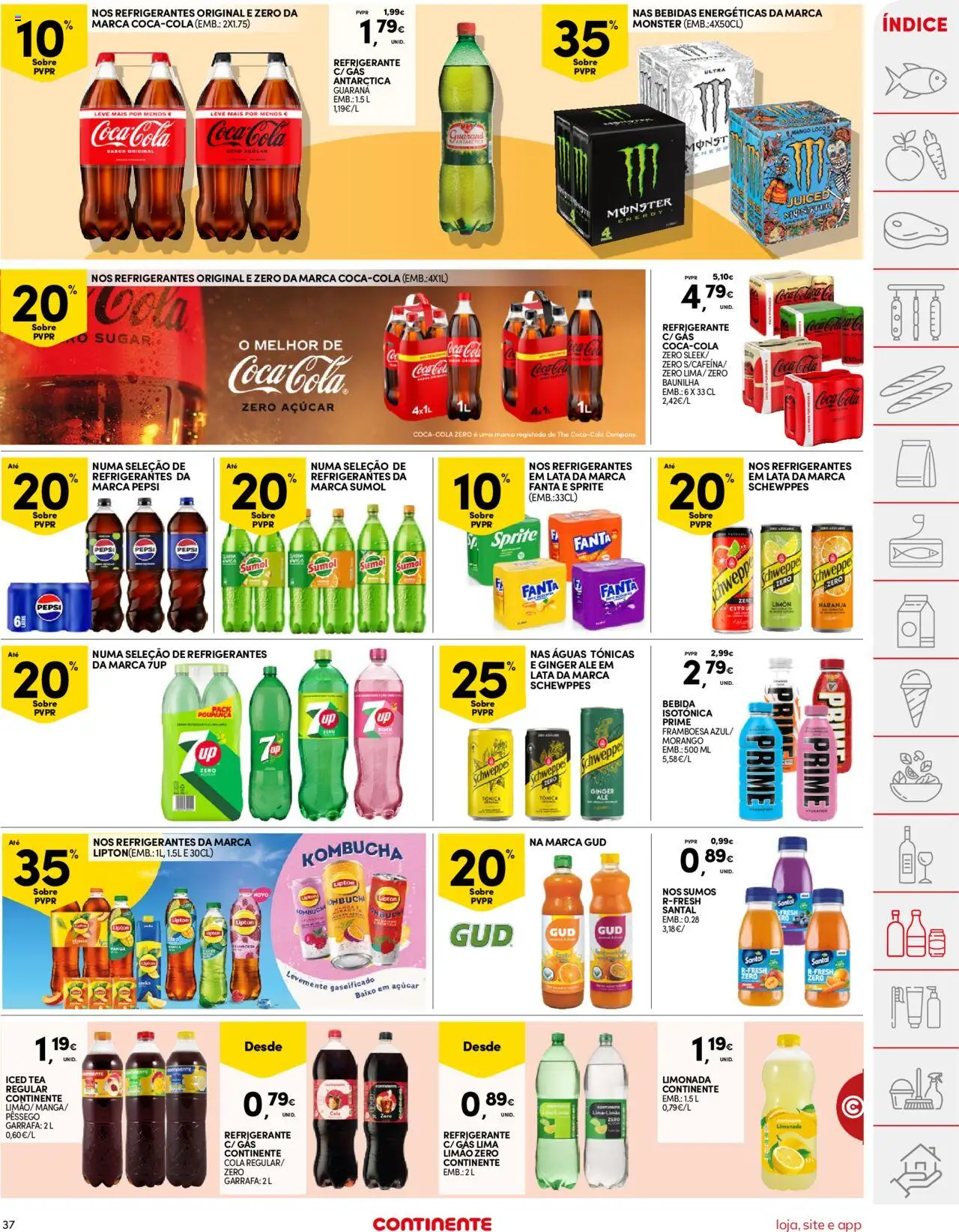 Continente folheto │ válido de 07.10.2025 | Página: 37 | Produtos: Kombucha, Açúcar, Bebida, Soda