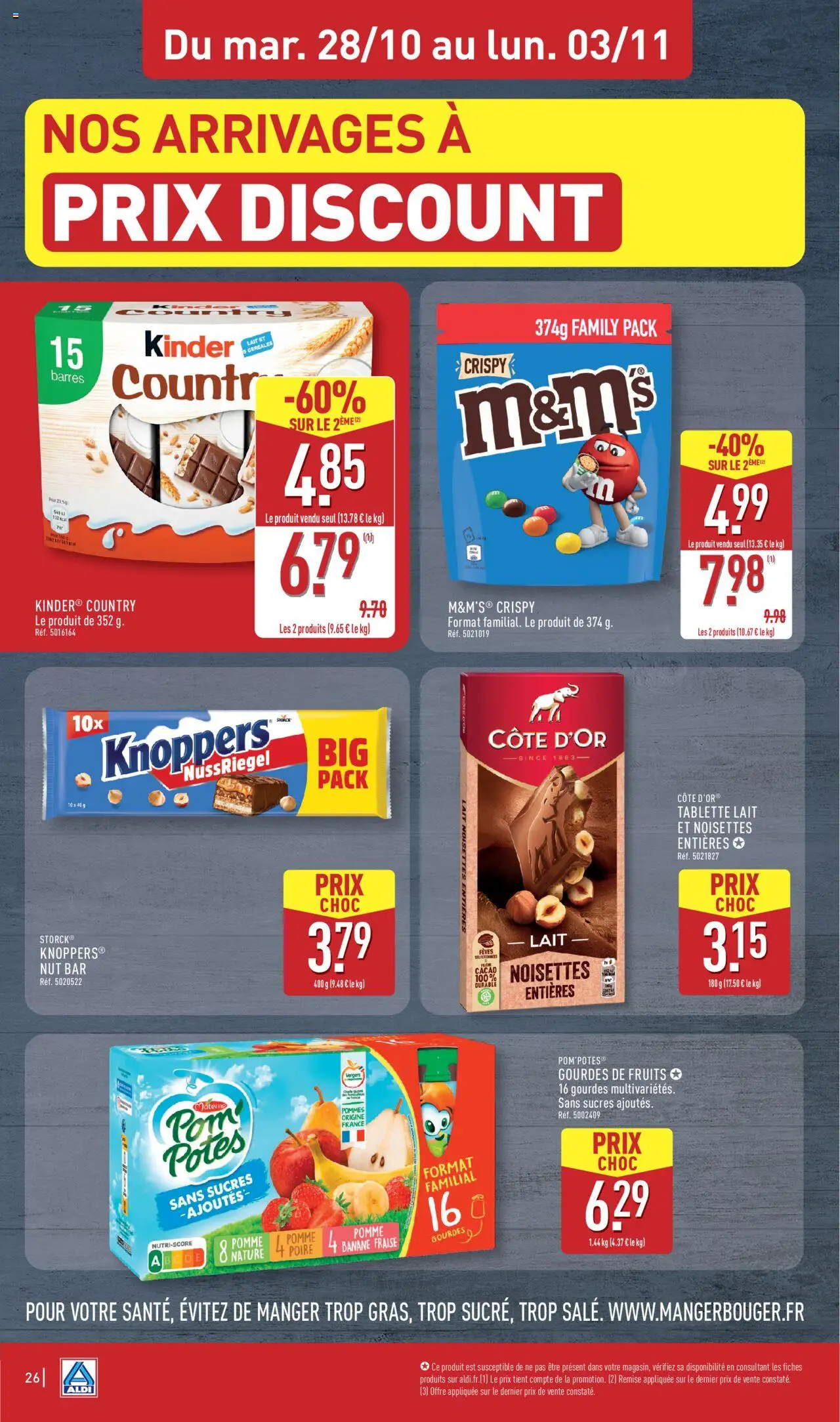 {H1} | Page: 30 | Produits: Noisettes, Banane, Lait, Pommes