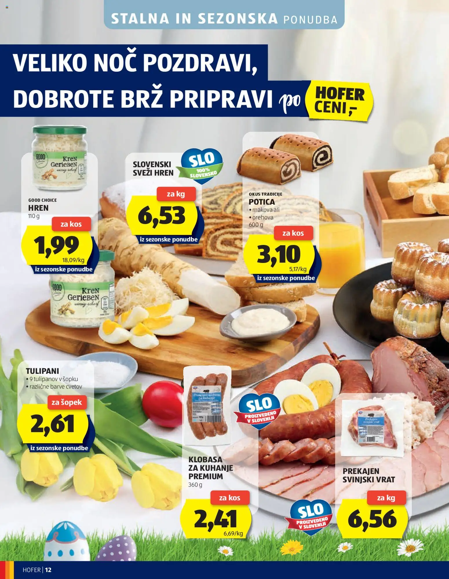 Novi Hofer katalog ponudbe – veljaven od 25.03.2026 | Stran: 12 | Izdelki: Šopek, Kos