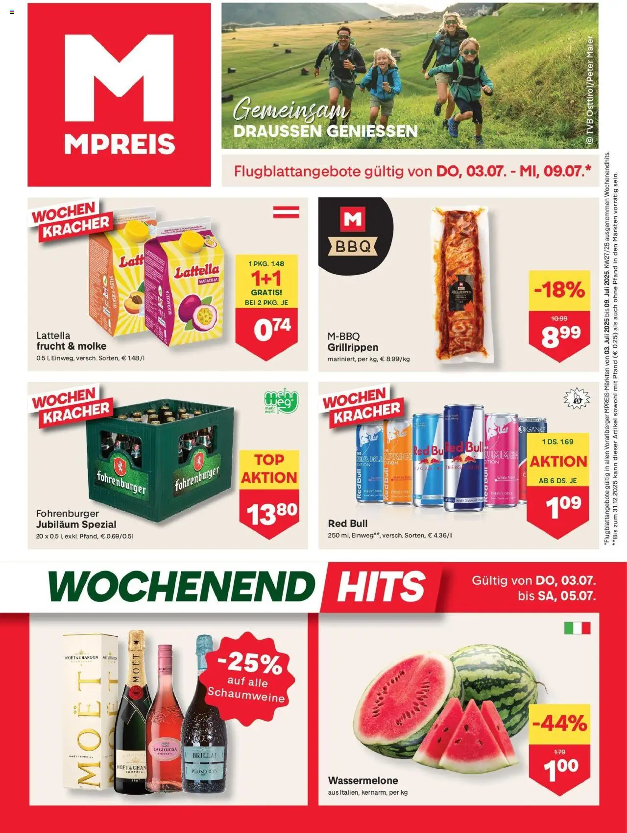 MPREIS Mittelberg gültig ab 02.07.2025 | Seite: 1 | Produkte: Wassermelone