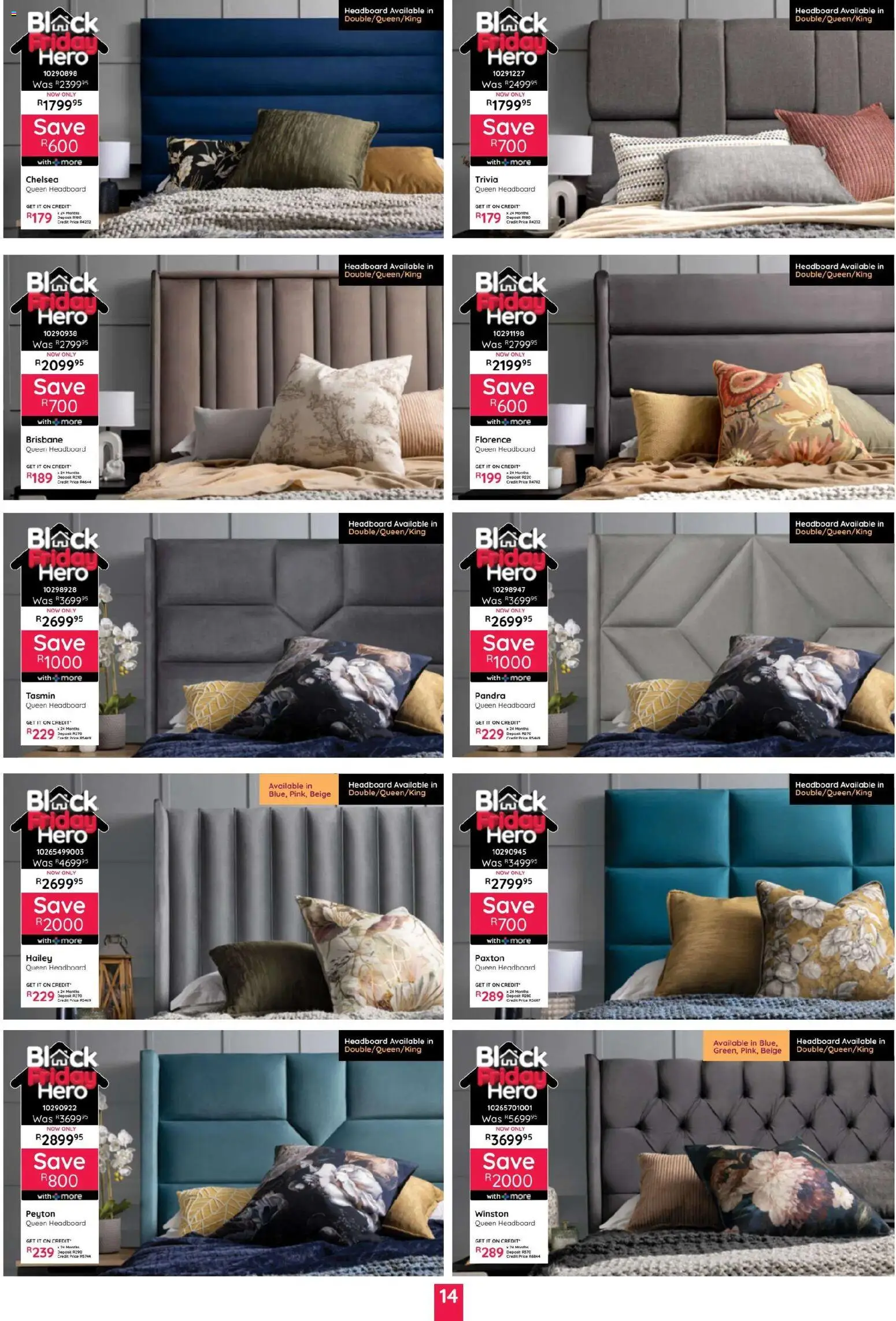 New Bradlows catalogue – valid from 10.11.2025 | Page: 14 | Products: Headboard