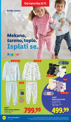 Lupilu® Dečija plišana pidžama, Dečija plišana pidžama, veličine: 98-128 - pregled Lidl kataloga - važi od 06.11.2025 | Strana: 48
