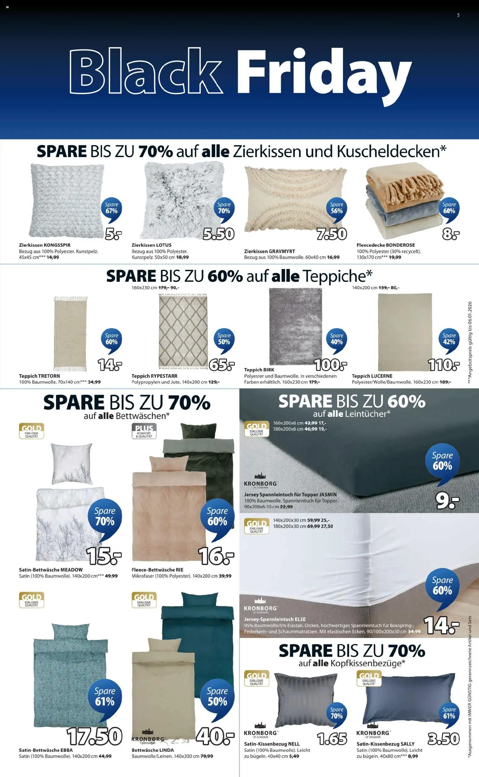 JYSK - Black Friday gültig ab 24.11.2025 | Seite: 5 | Produkte: Teppich