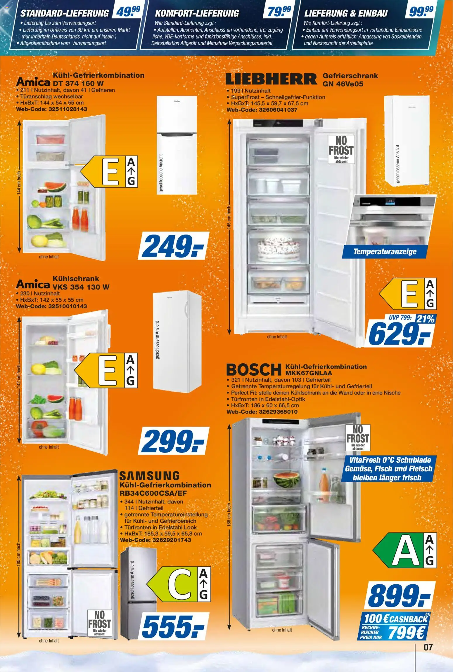 Expert Prospekt 	 – gültig ab 17.12.2025 | Seite: 7 | Produkte: Gefrierschrank, Kühlschrank, Fisch, Fleisch