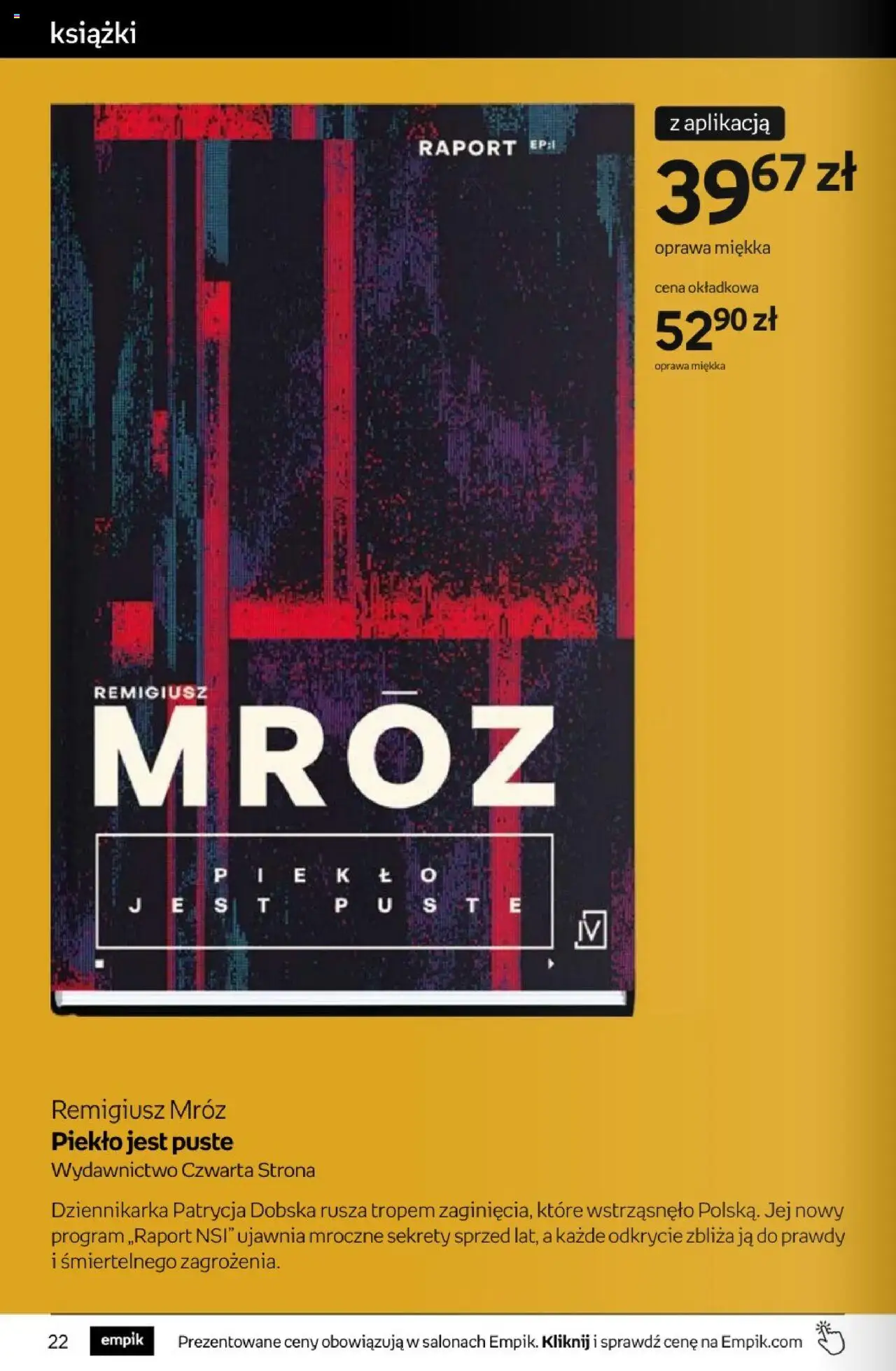 Empik promocje - Tom kultury Książki od 10.09.2025 | Strona: 22 | Produkty: Książki