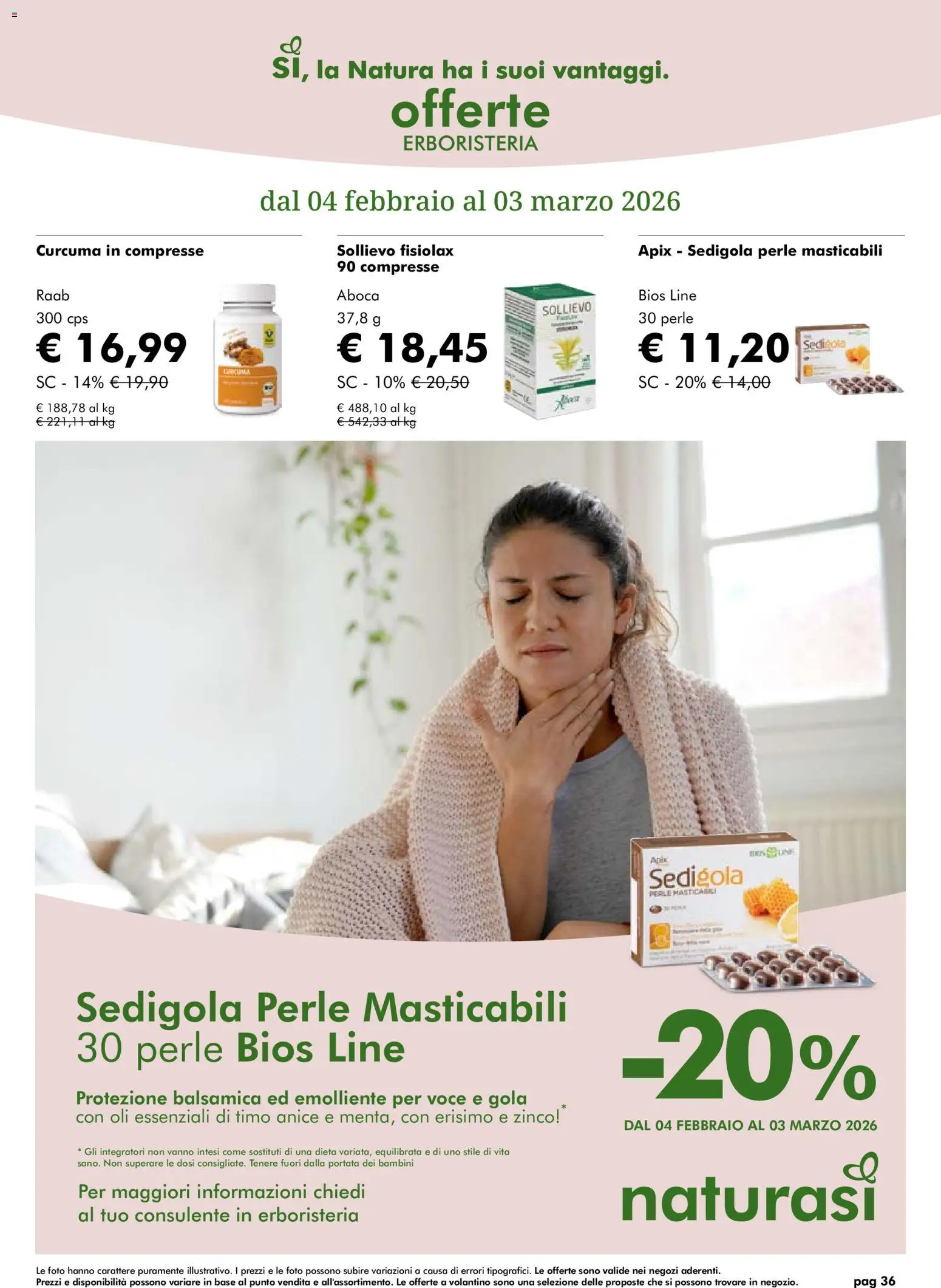 Volantino Natura Sì del 04.02.2026 | Pagina: 36