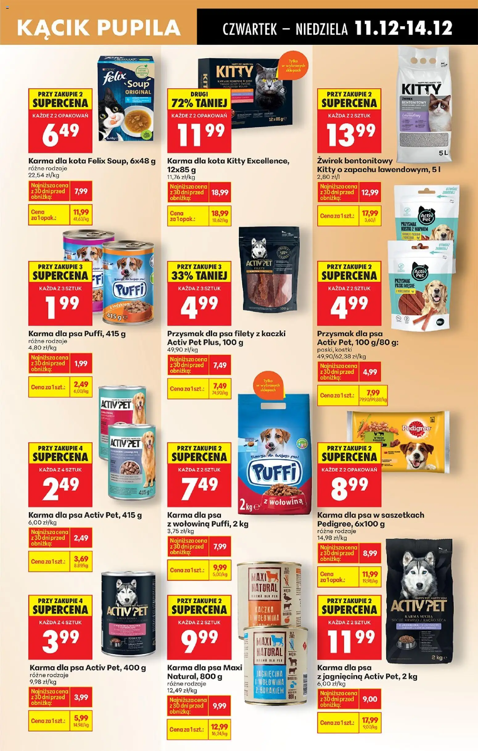 Biedronka gazetka - Oferta w tym tygodniu od 11.12.2025 | Strona: 81 | Produkty: Jagnięcina, Pedigree, Karma dla psa, Żwirek bentonitowy