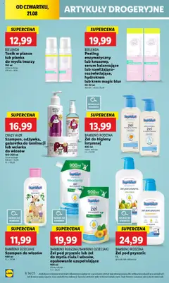 Lidl Gazetka od 21.08.2025 | Strona: 52 | Produkty: Wcierka do włosów, Szampon, Żel pod prysznic, Krem