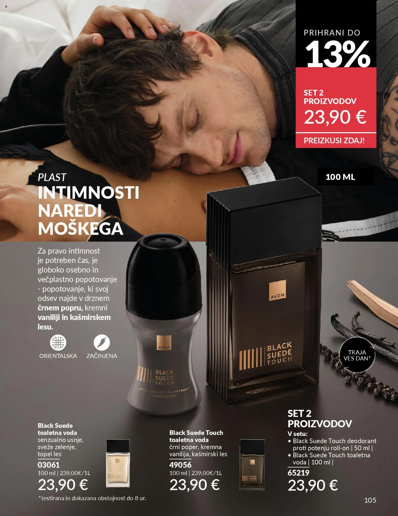Novi Avon katalog ponudbe – veljaven od 29.12.2025 | Stran: 105 | Izdelki: Deodorant, Antiperspirant, Voda, Toaletna voda