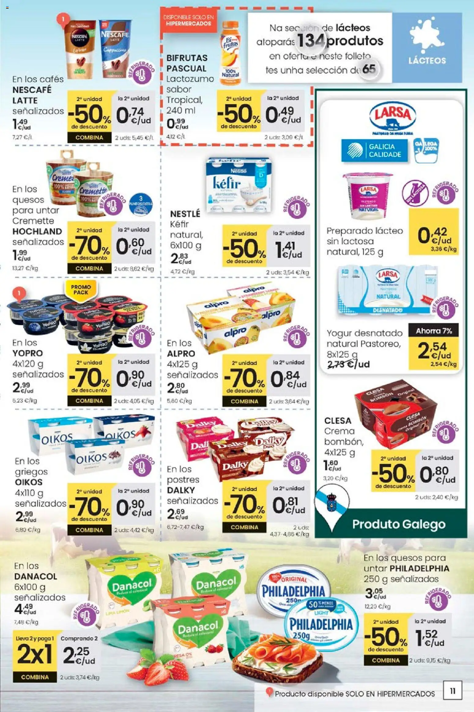 Eroski - Adiántate ao Nadal │ válido desde el 13.11.2025 | Página: 11 | Productos: Yogur, Crema