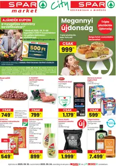 Spar - City Spar szórólap - amely érvényes a következő dátumtól: 18.09.2025